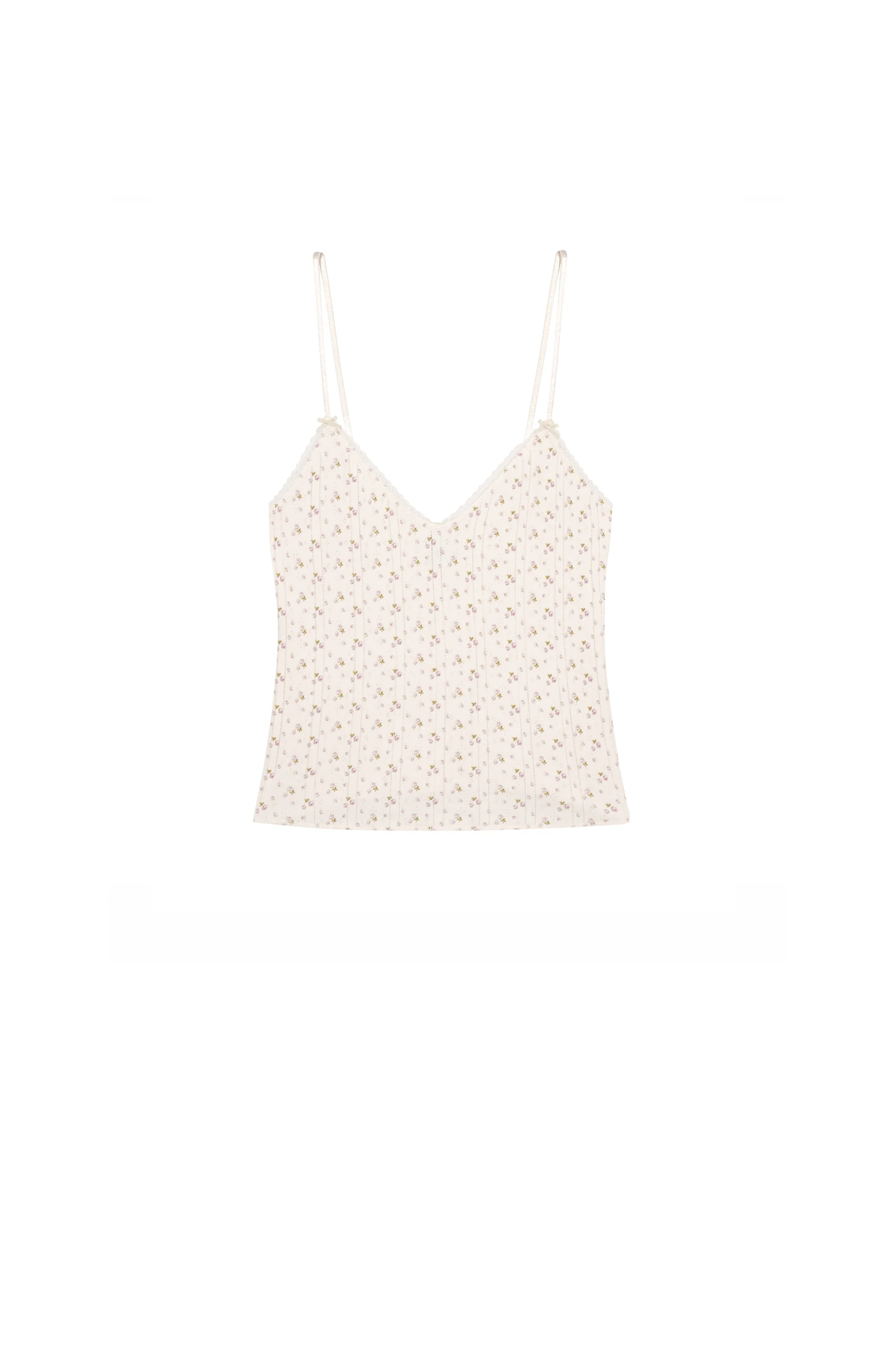 The Long Cami: English Rose Pointelle - Image 3