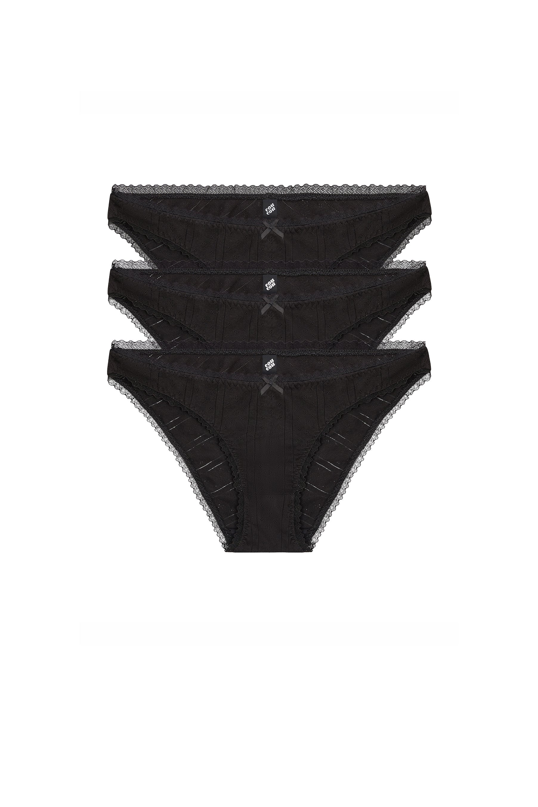 The Low Rise 3 Pack: Black - Image 3