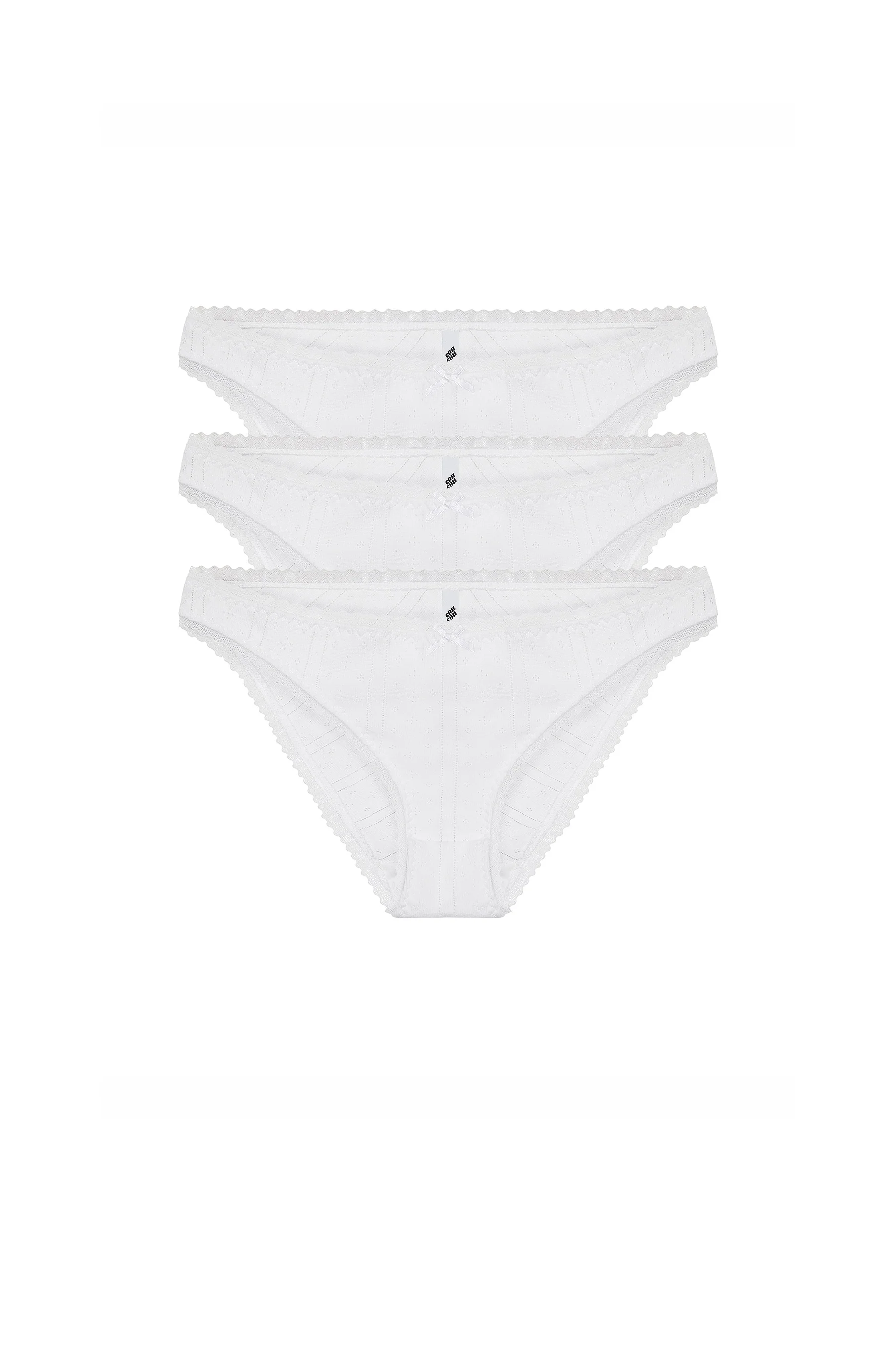 The Low Rise 3 Pack: White - Image 3