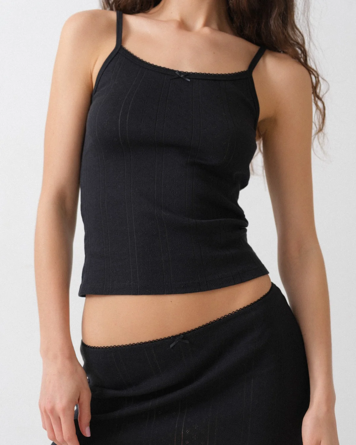The Mini Skirt: Black Pointelle - Image 7