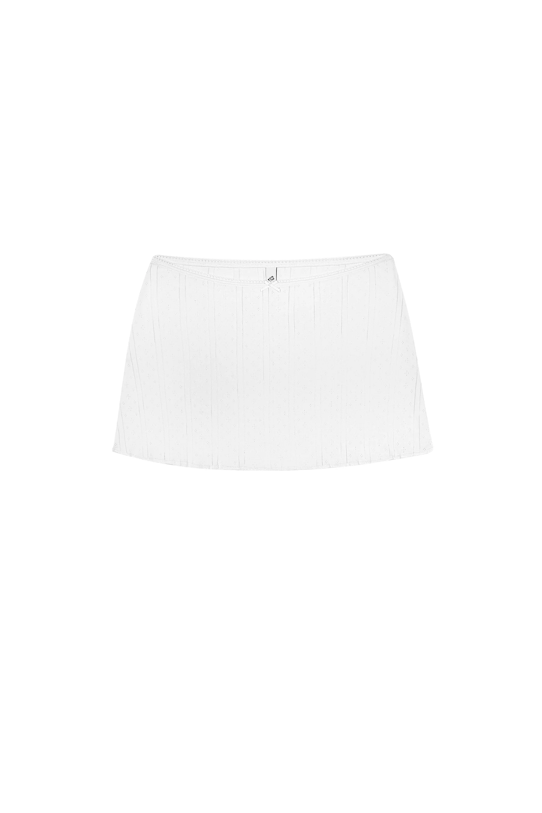 The Mini Skirt: White Pointelle - Image 3