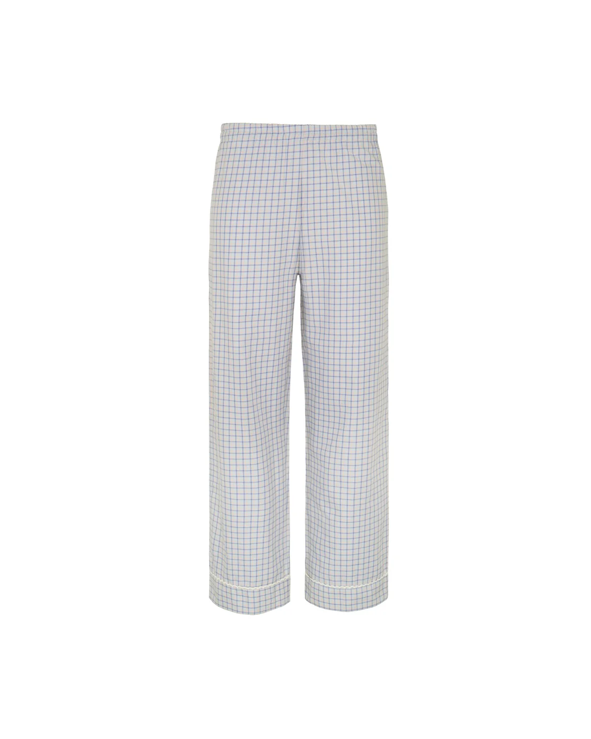 The Pajama Pant: Blue Check French Poplin - Image 3