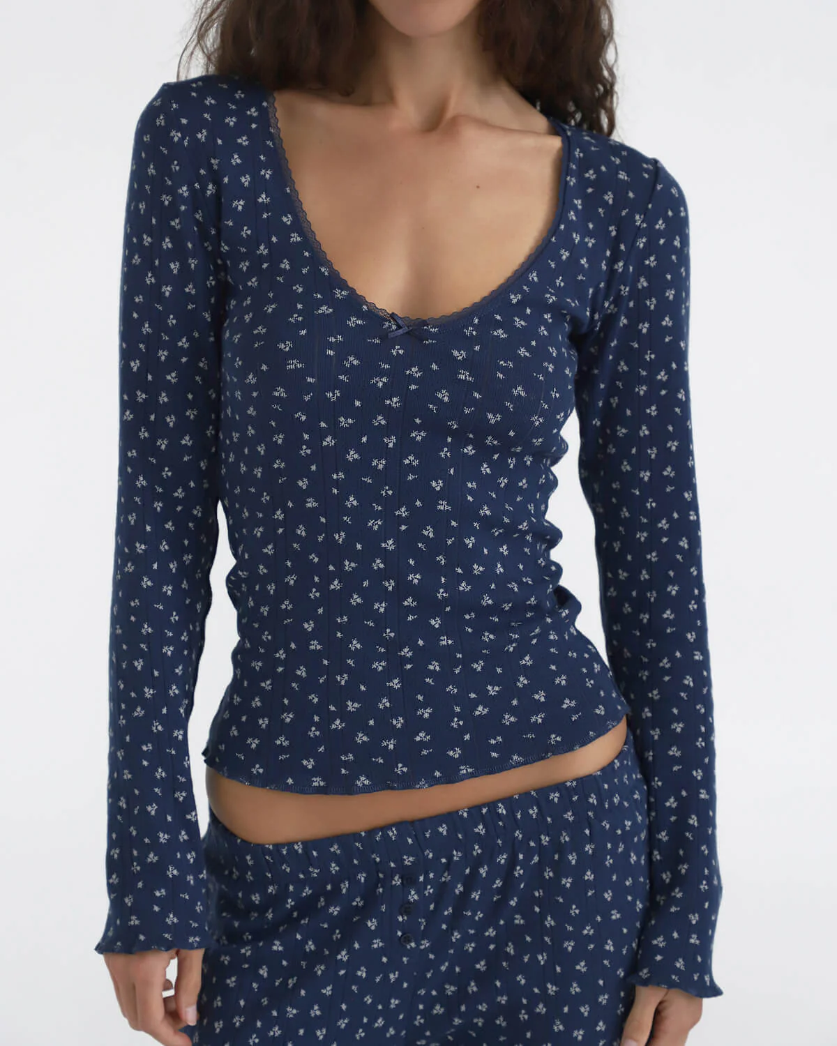 The Pajama Pant Set Midnight Fields - Image 5