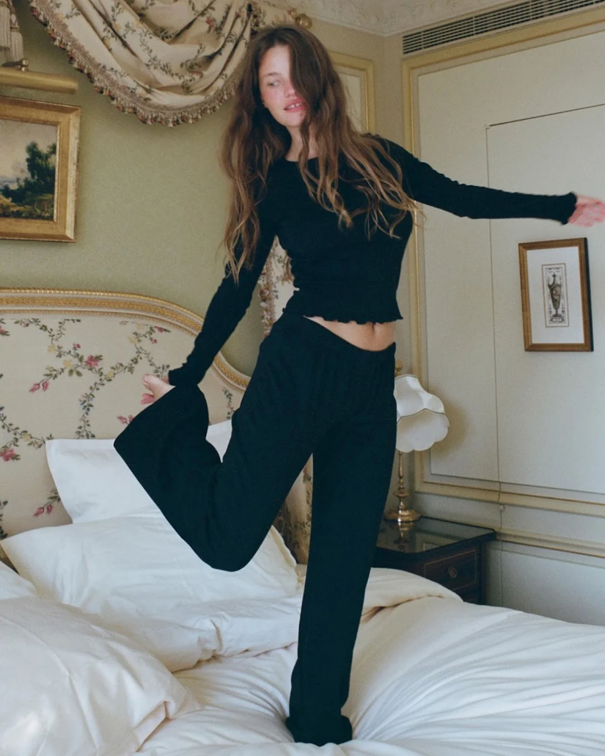 The Pant: Black Cotton Jersey - Image 4