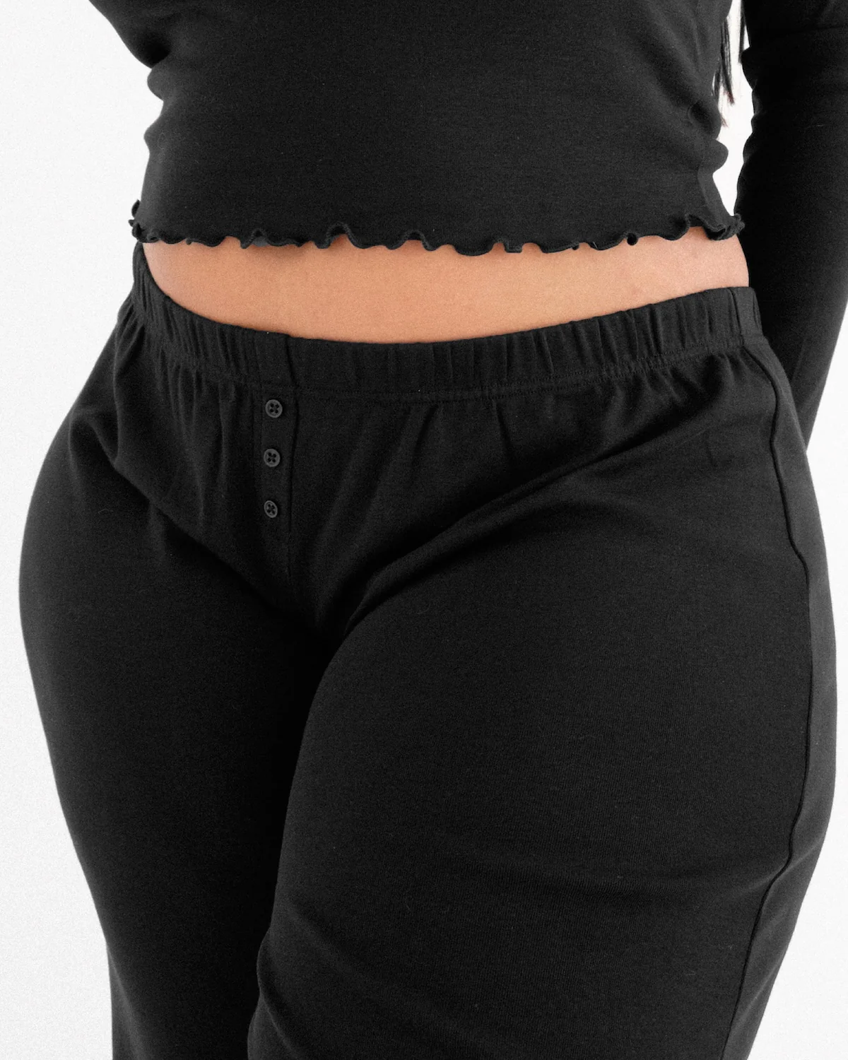 The Pant: Black Cotton Jersey - Image 6