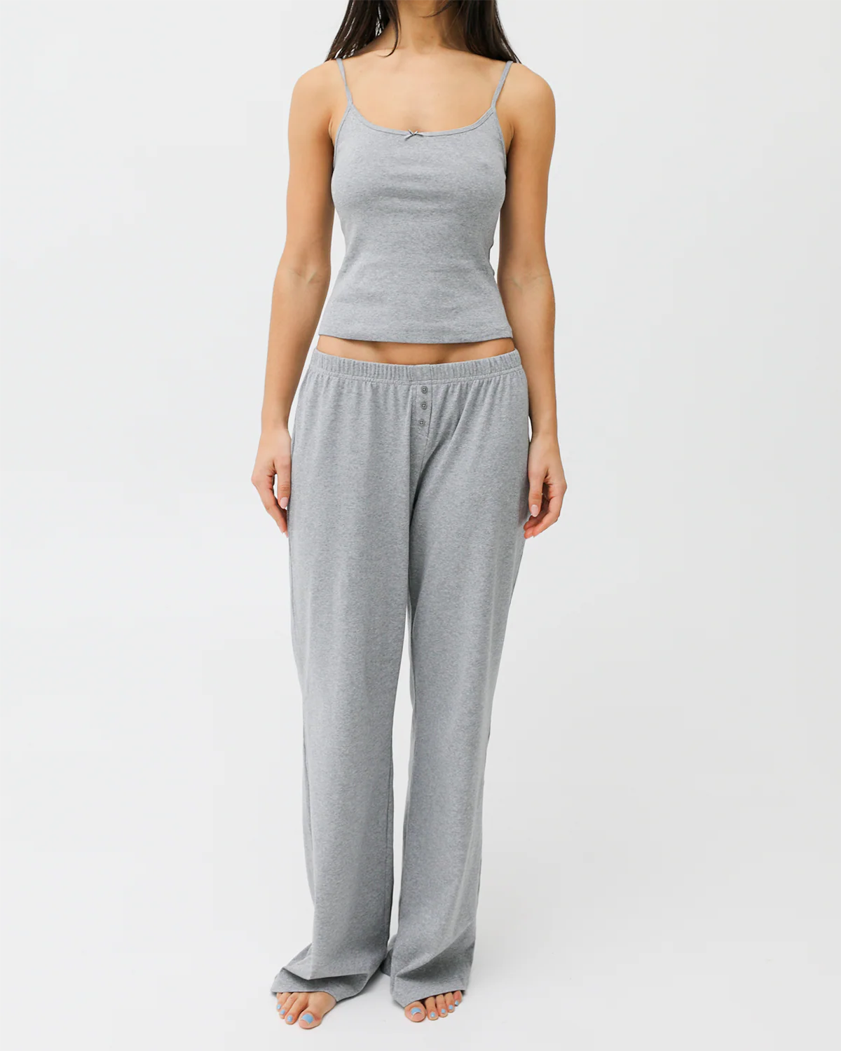 The Pant: Grey Cotton Jersey - Image 4