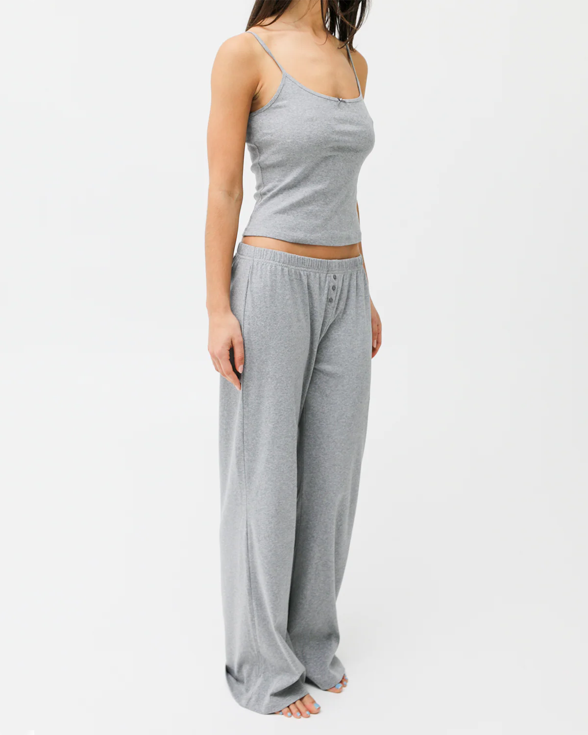 The Pant: Grey Cotton Jersey - Image 5