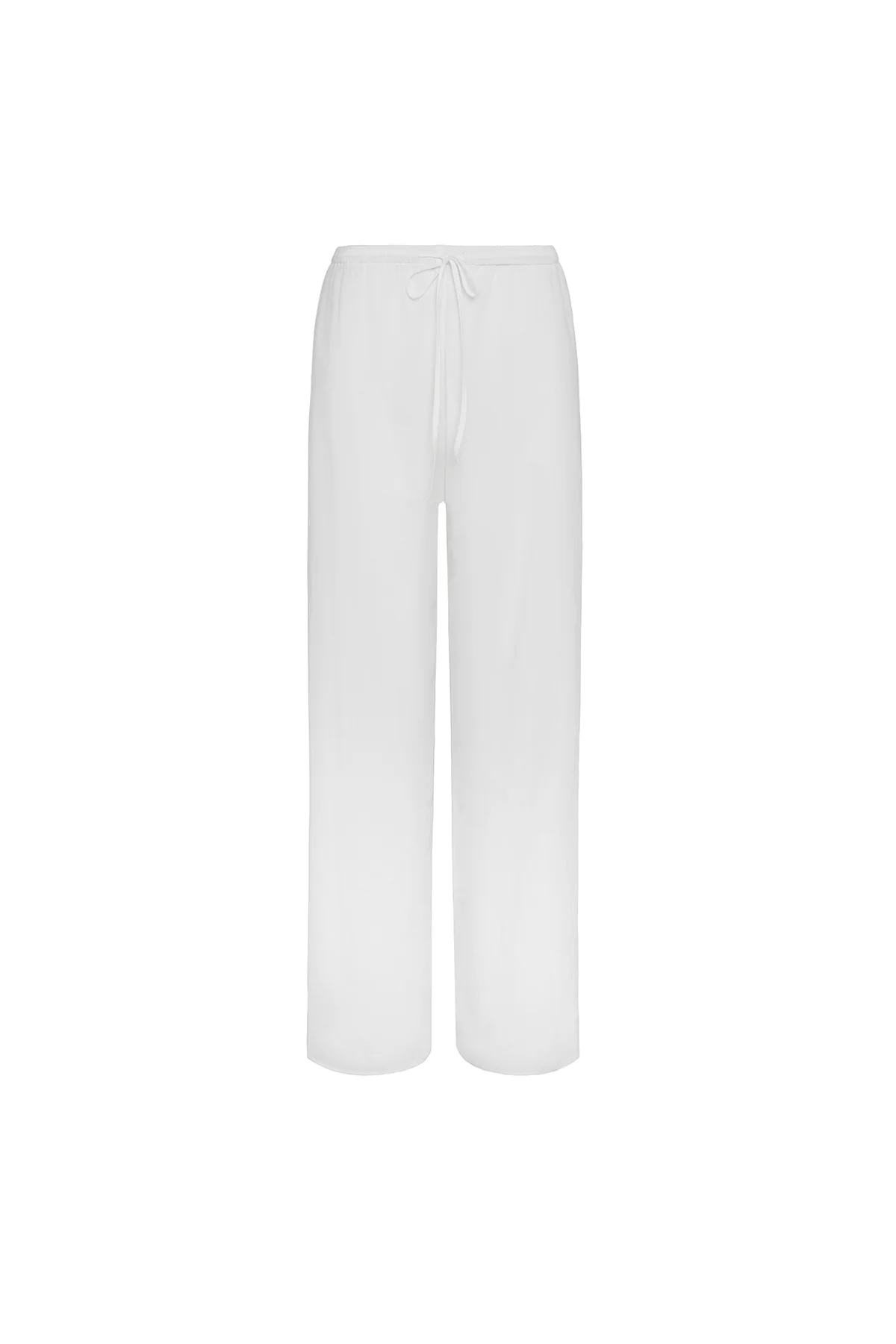 The Pant: White Cotton Voile - Image 3