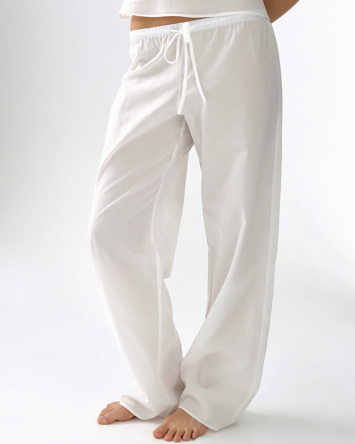 The Pant: White Cotton Voile - Image 5