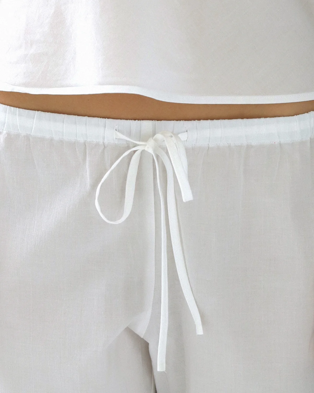 The Pant: White Cotton Voile - Image 7