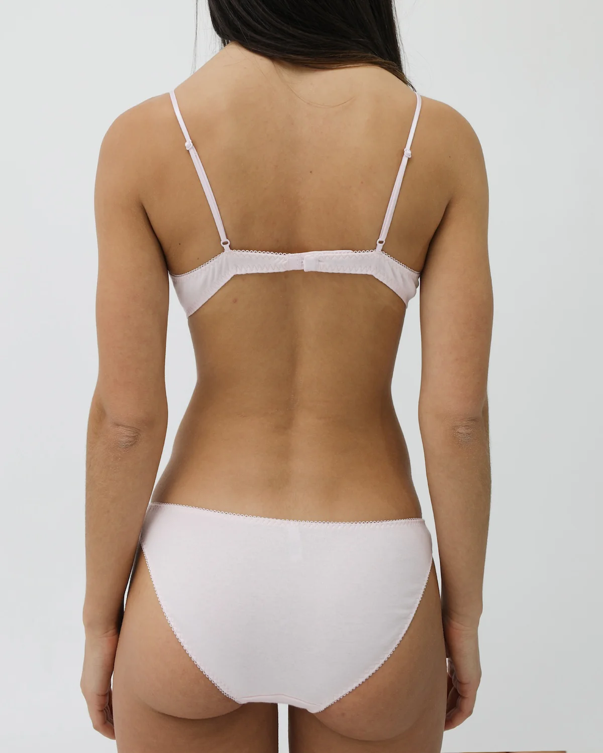 The Petite Bra: Baby Pink Cotton Jersey - Image 7