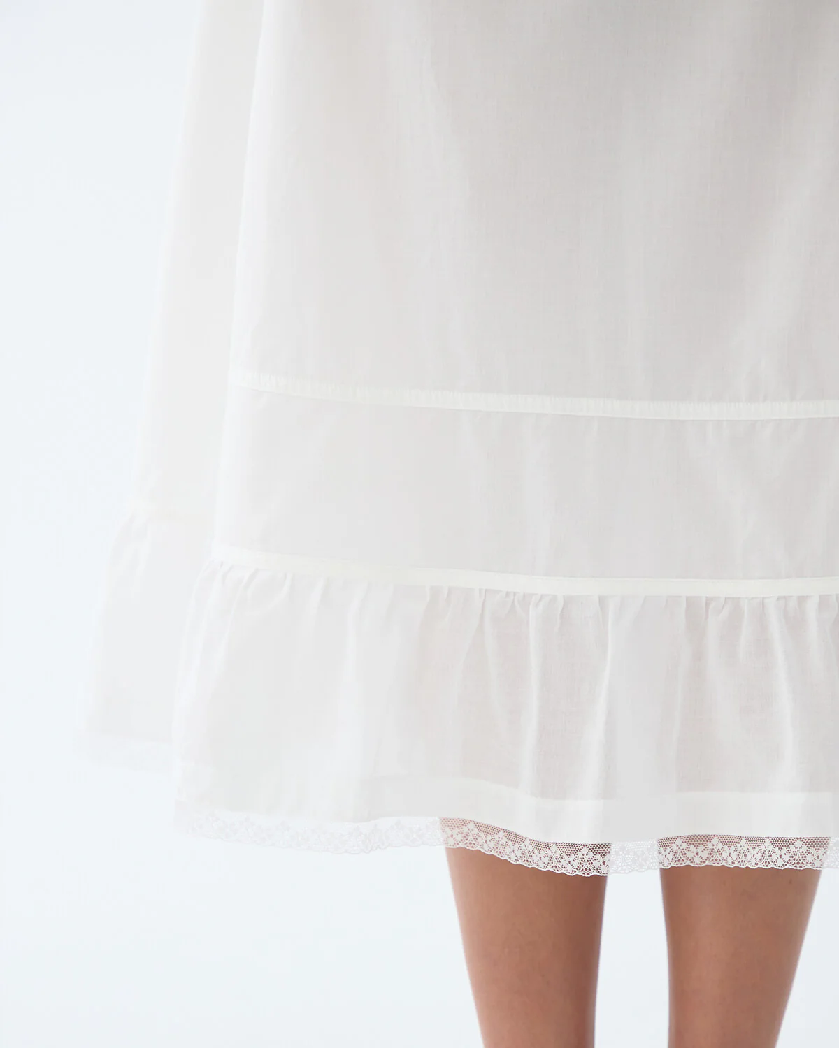The Petticoat: White Cotton Voile - Image 6
