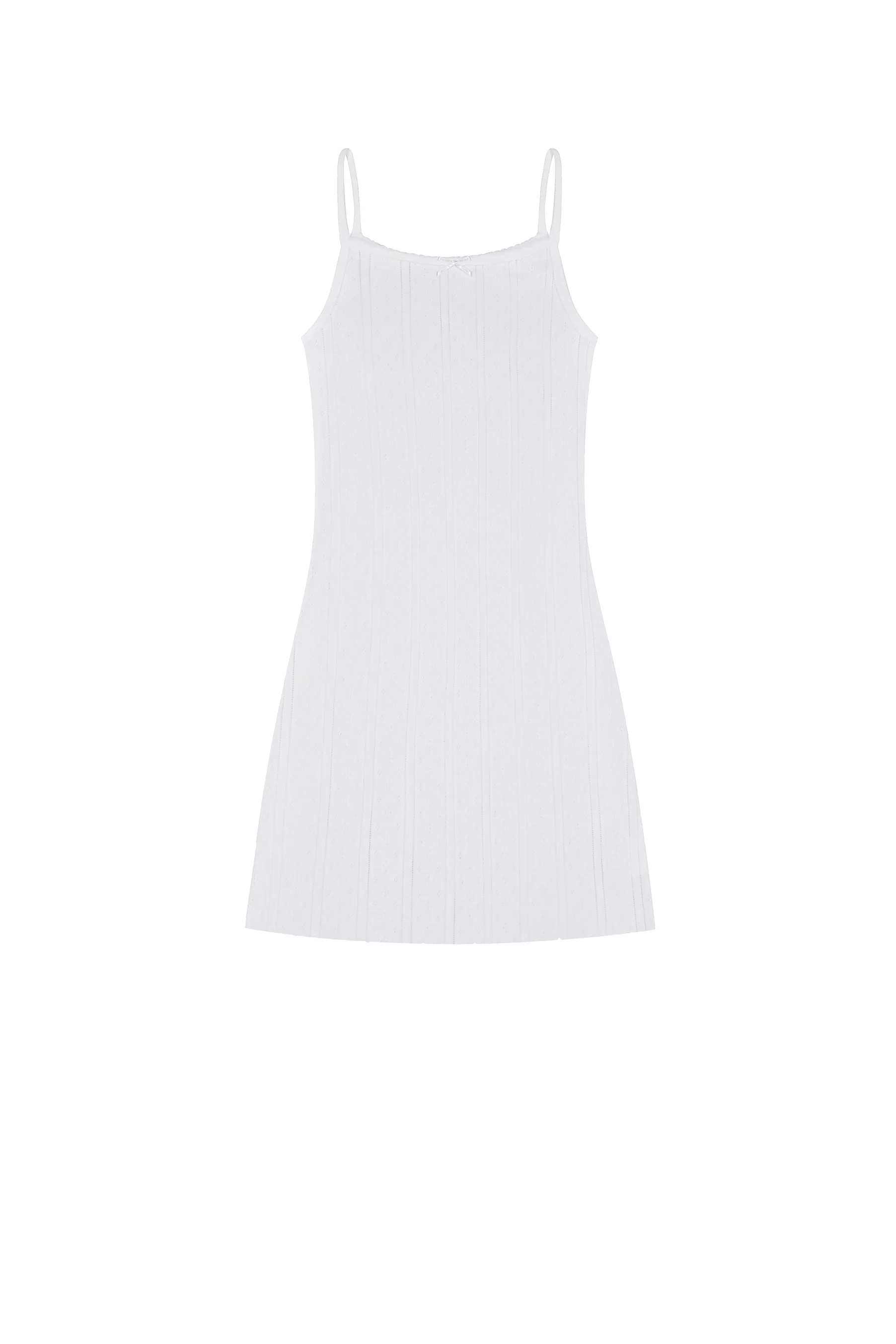 The Picot Dress: White Pointelle - Image 3