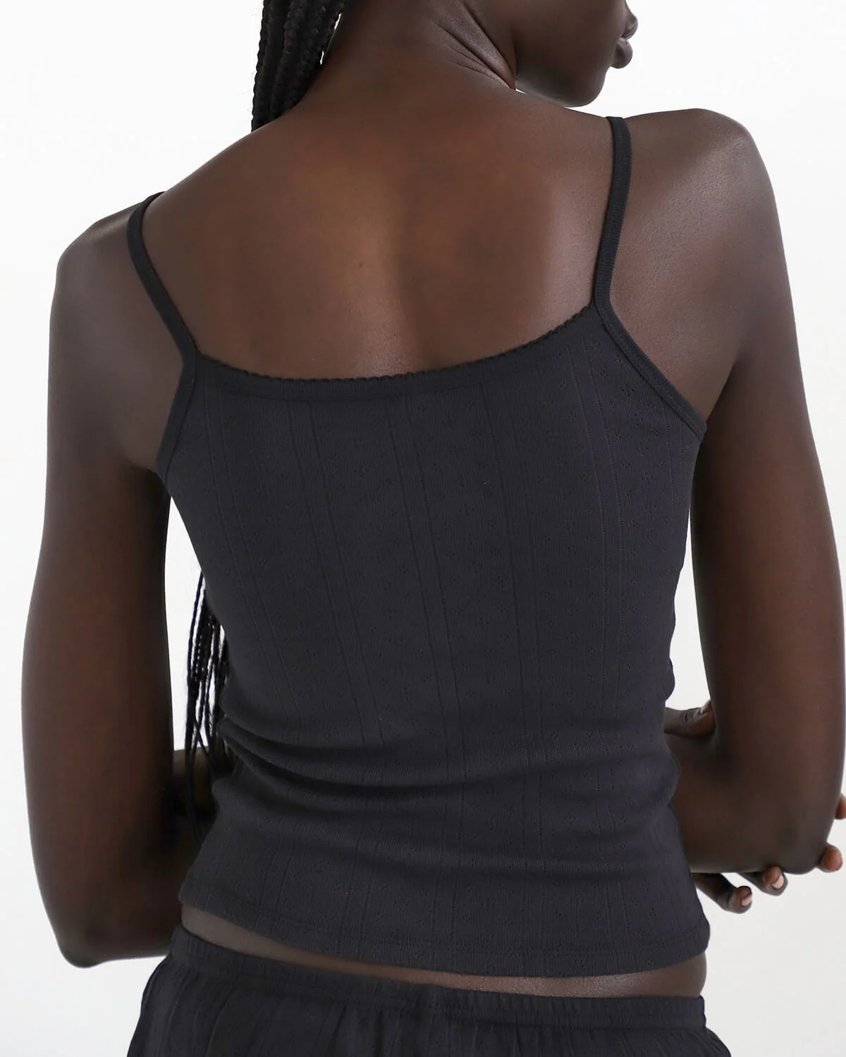 The Picot Tank: Black Pointelle - Image 5