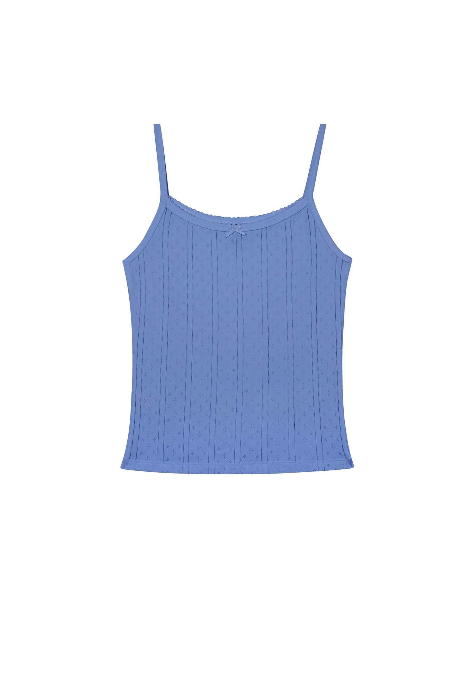 The Picot Tank: French Blue Pointelle - Image 3