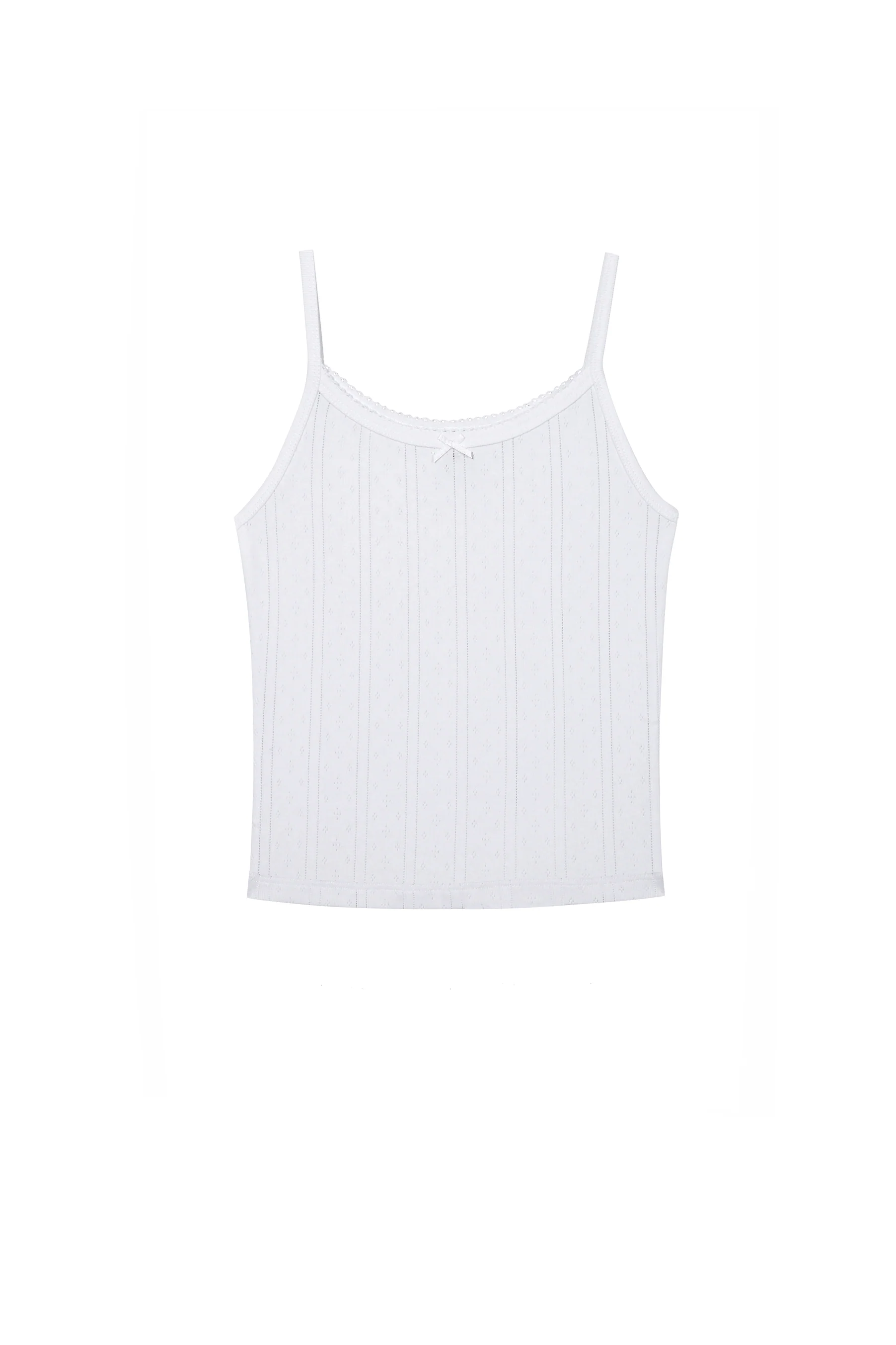 The Picot Tank: White Pointelle - Image 3