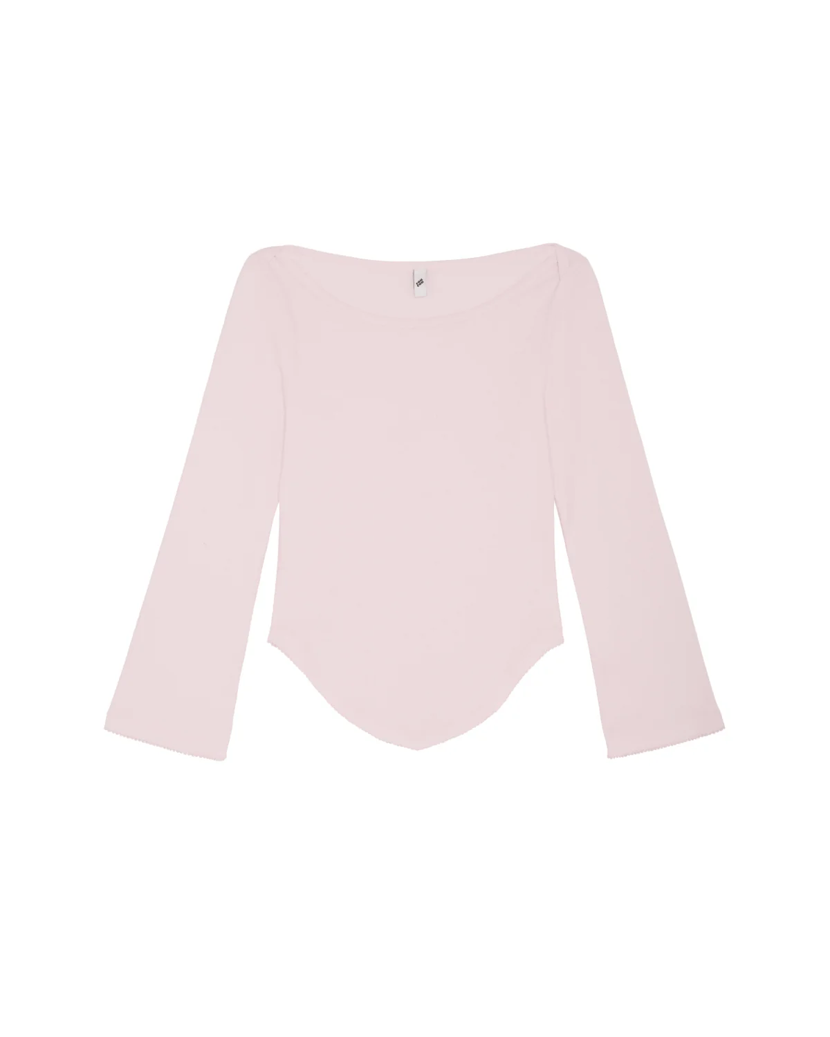 The Rina Long Sleeve: Baby Pink Cotton Jersey - Image 3