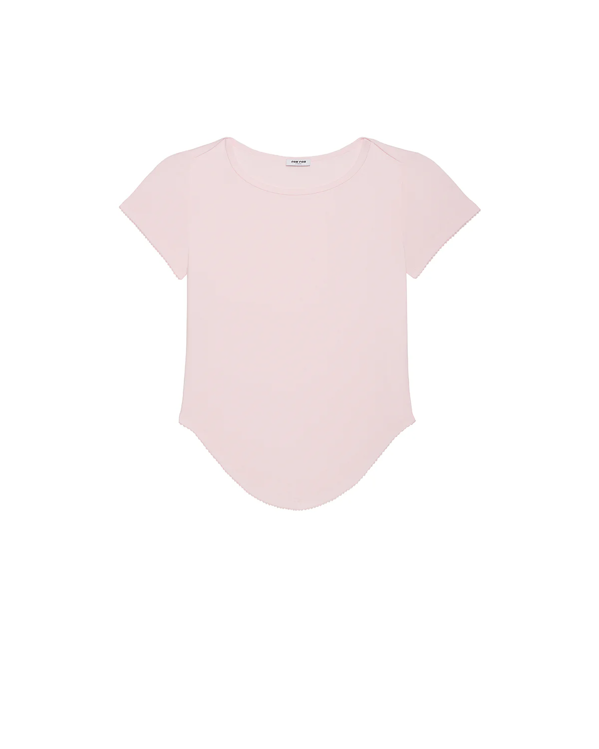 The Rina Tee: Baby Pink Cotton Jersey - Image 3