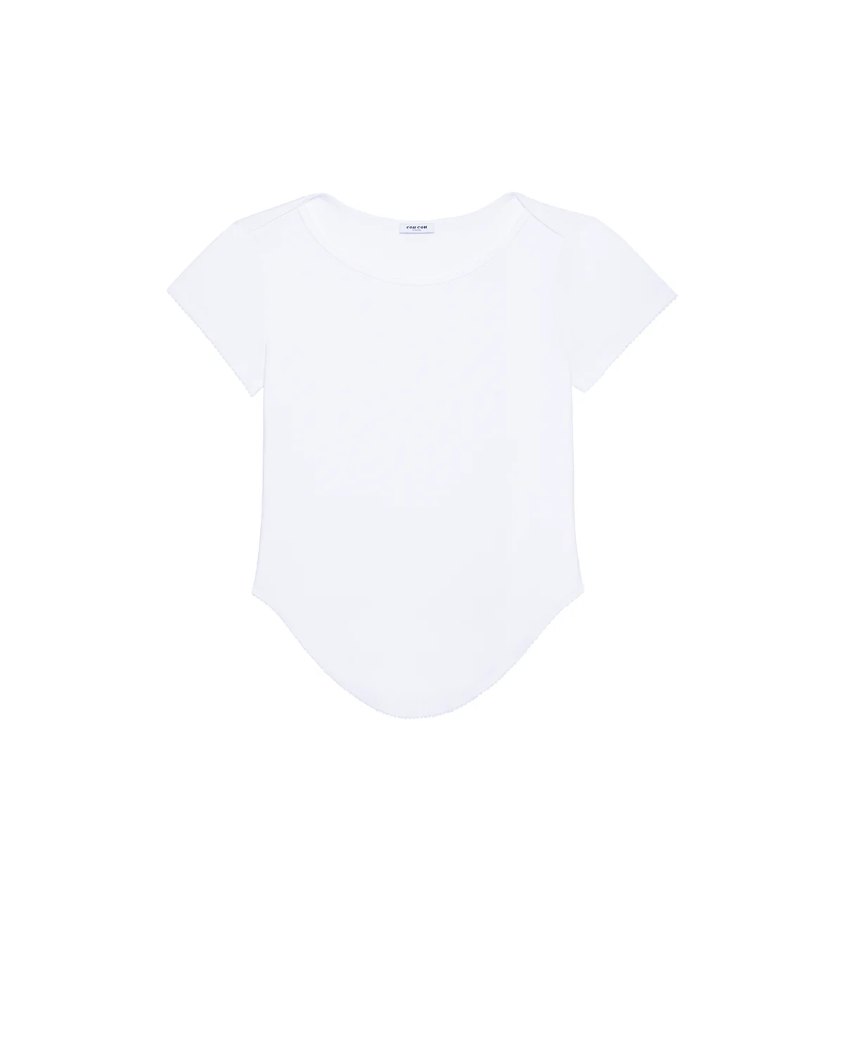 The Rina Tee: White Cotton Jersey - Image 3