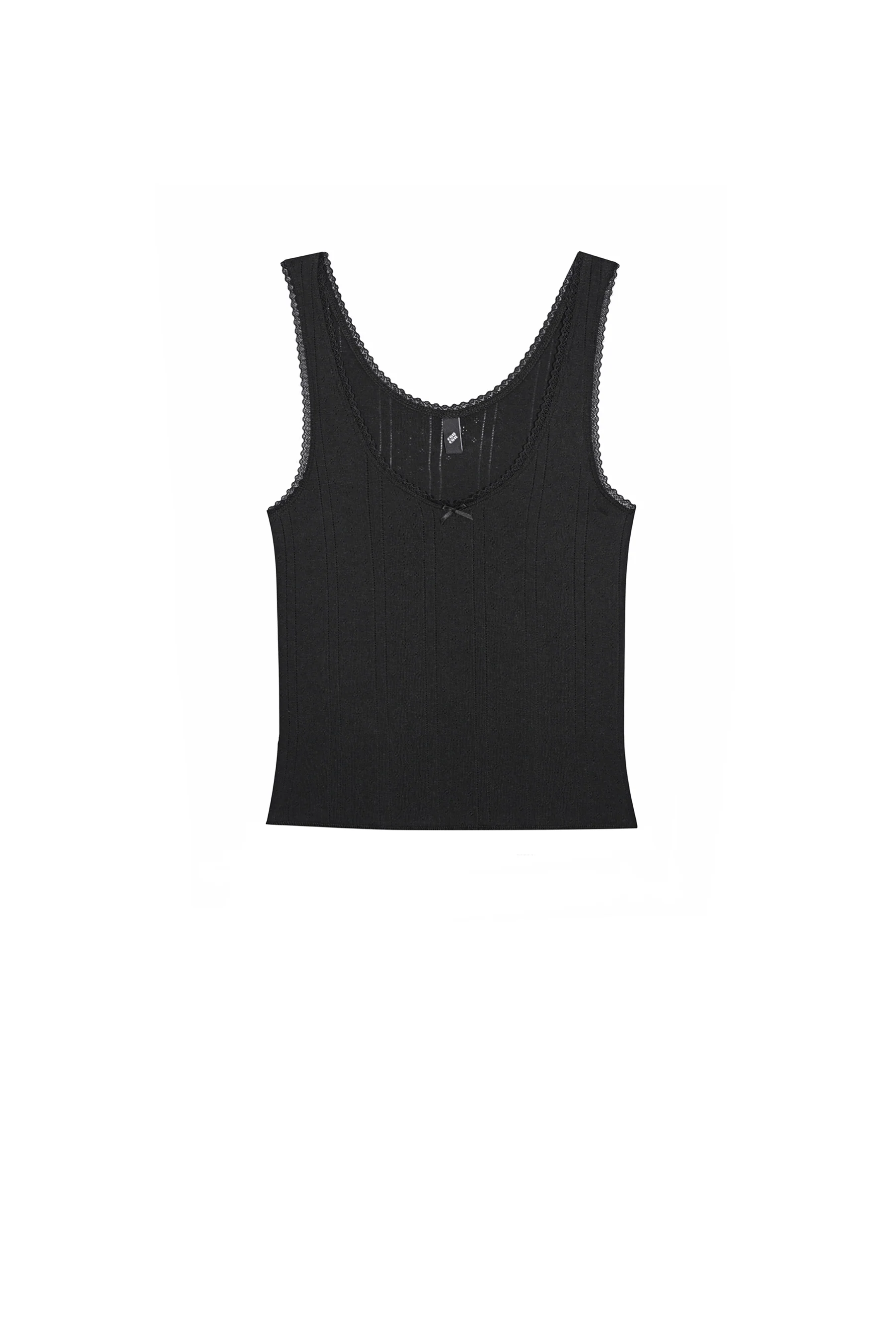 The Scoop Tank: Black Pointelle - Image 3