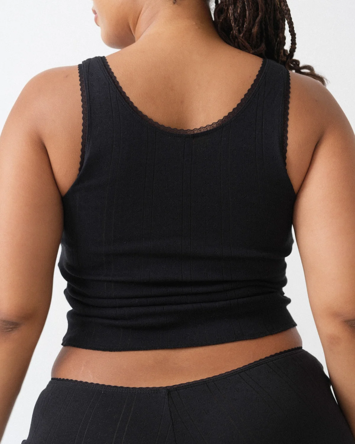 The Scoop Tank: Black Pointelle - Image 5