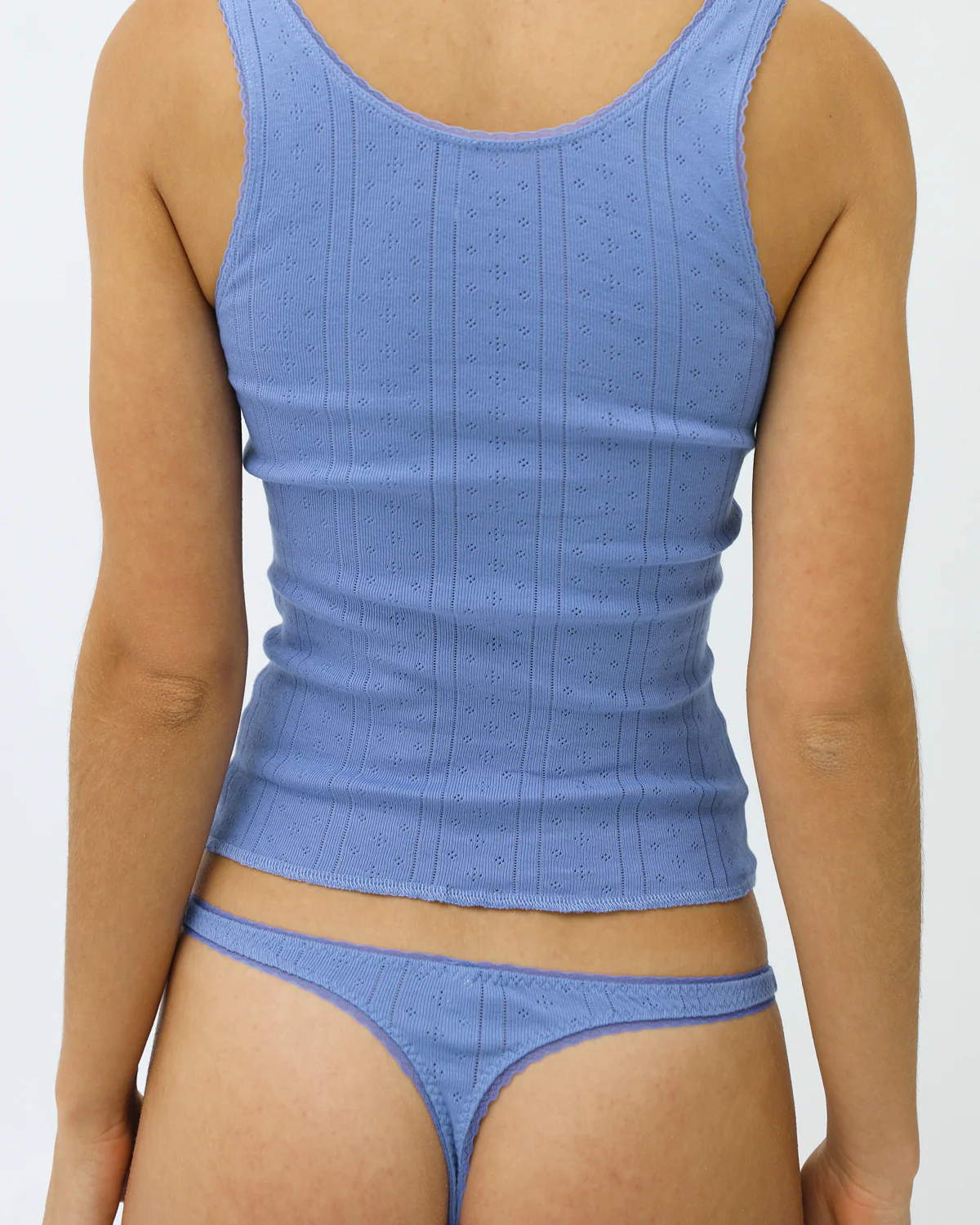 The Scoop Tank: French Blue Pointelle - Image 5