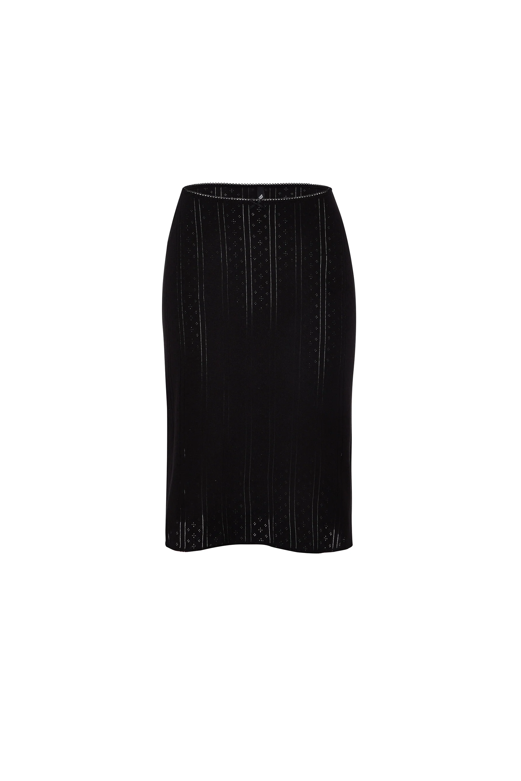 The Slip Skirt: Black Pointelle - Image 3