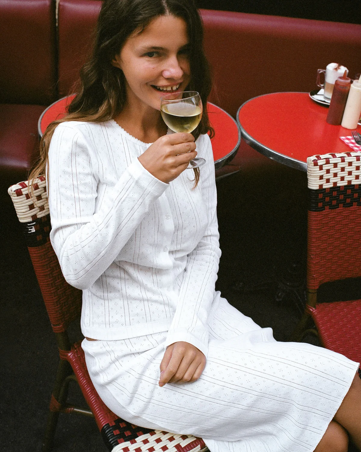 The Slip Skirt: White Pointelle - Image 5