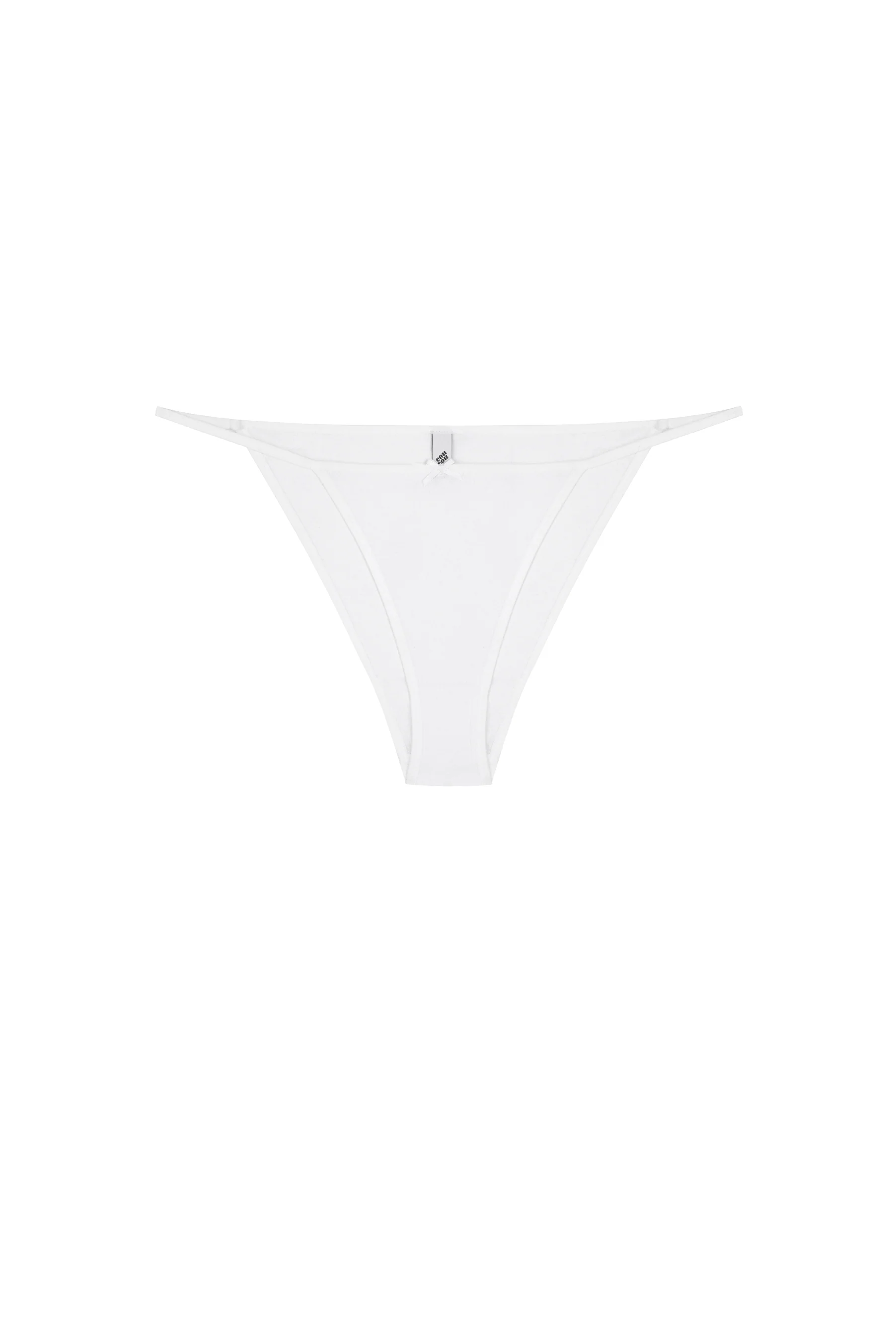 The Tanga Brief: White Cotton Jersey - Image 3