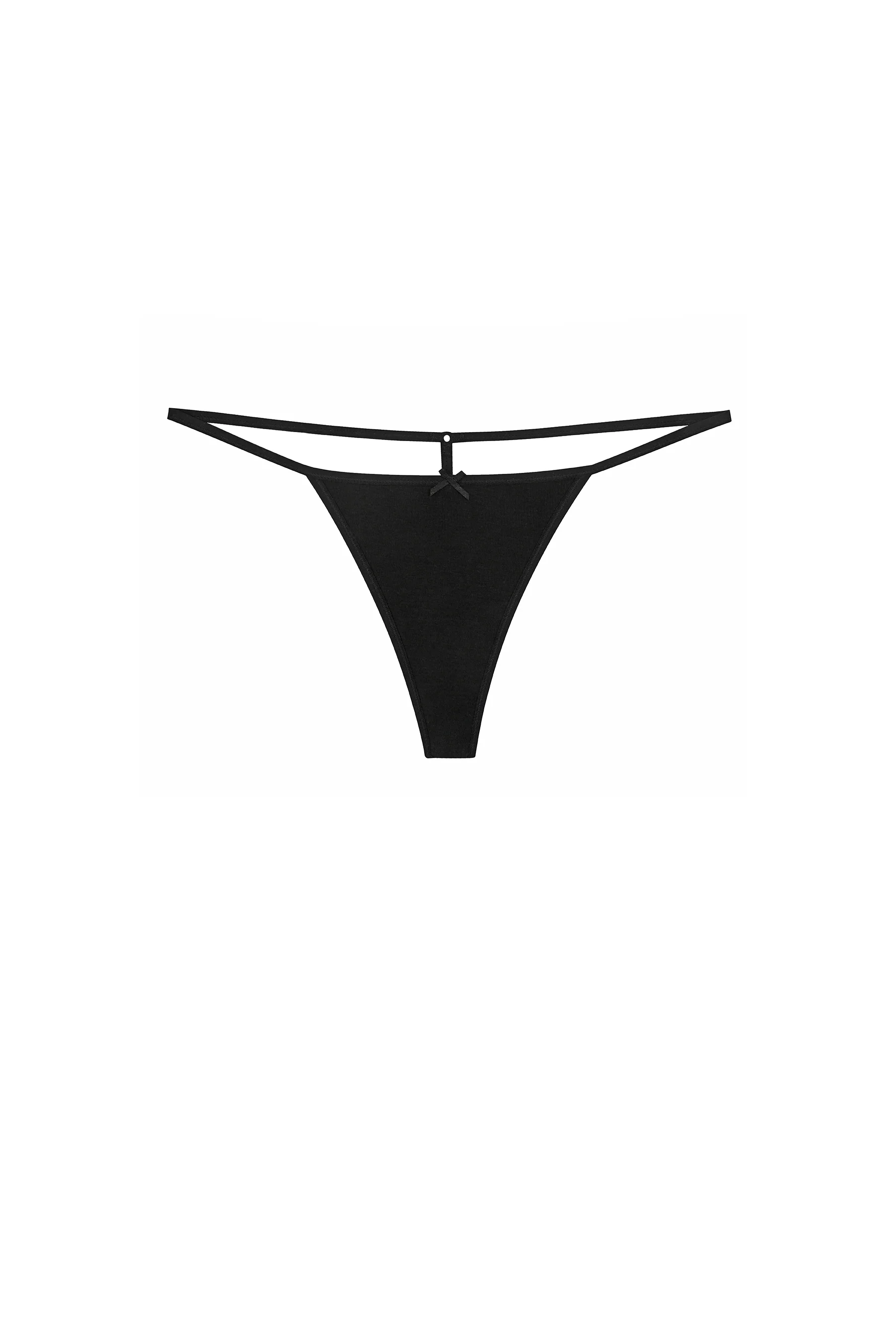 The Tanga: Black Cotton Jersey - Image 3