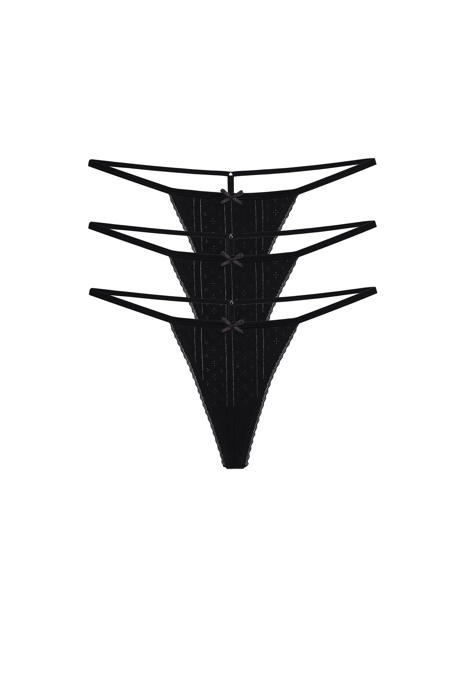 The Tanga 3 Pack: Black - Image 3