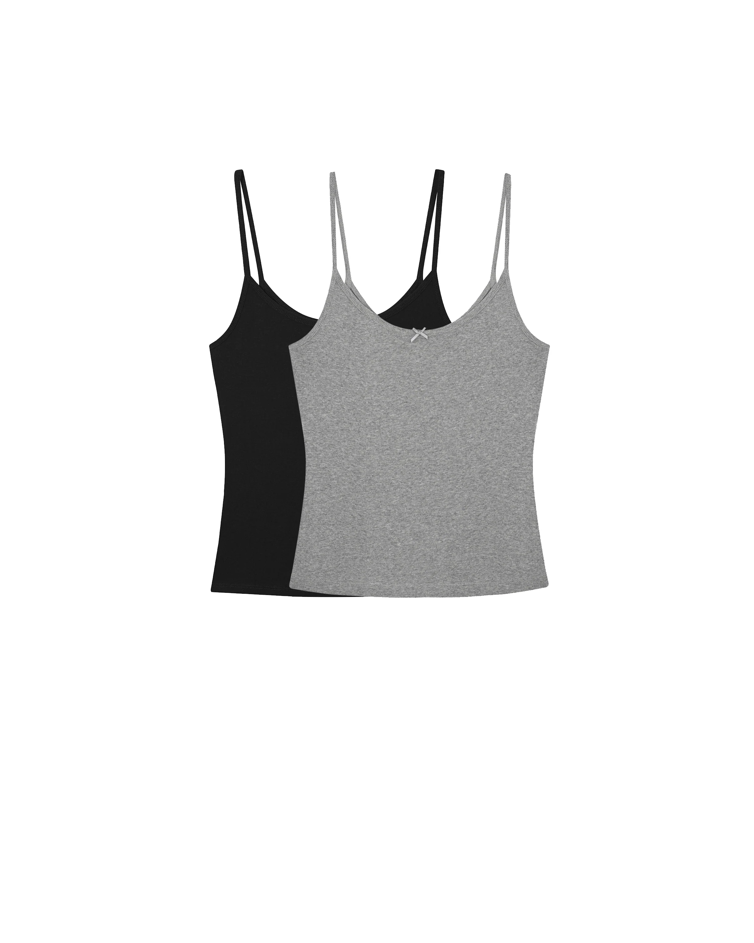 The Tank 2 Pack: Cotton Jersey Black & Grey - Image 3