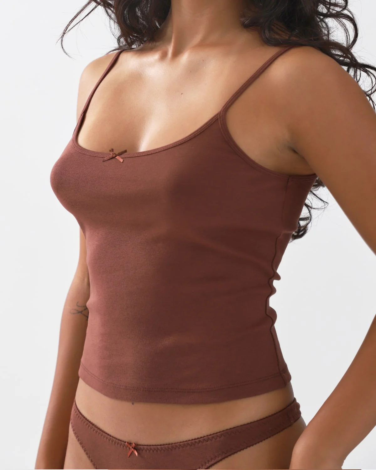 The Tank: Brown Cotton Jersey - Image 5