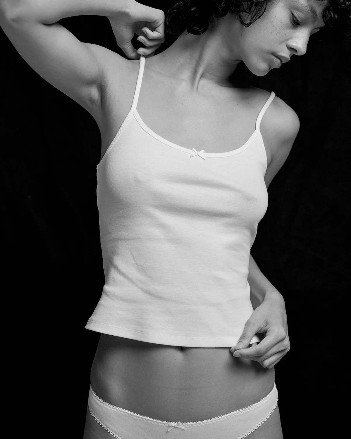 The Tank: White Cotton Jersey - Image 6