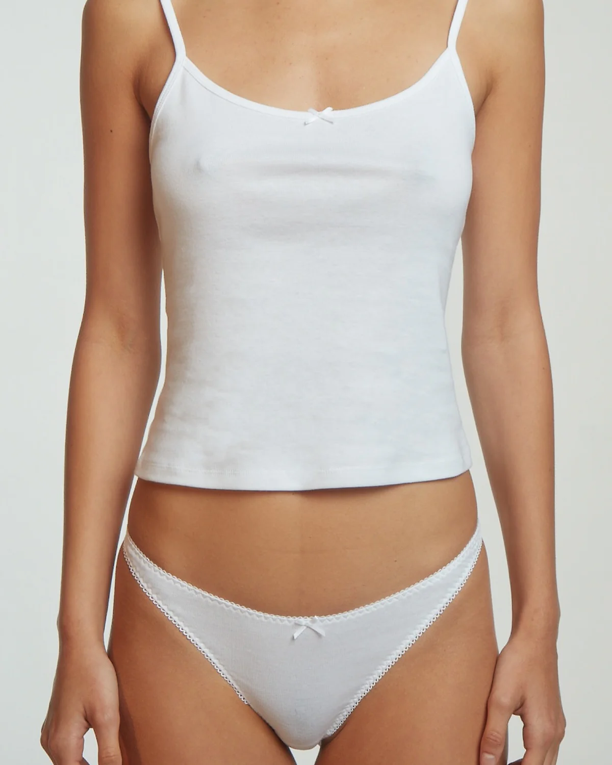The Tank: White Cotton Jersey - Image 7