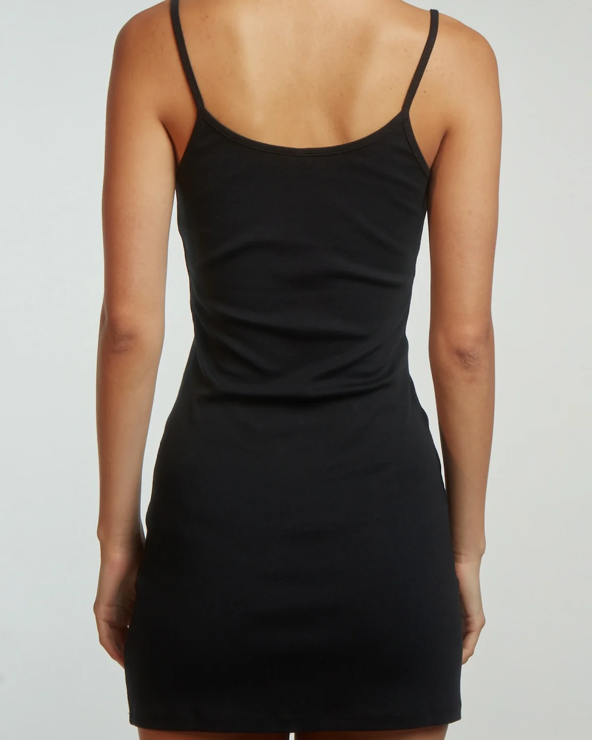 The Tank Dress: Black Cotton Jersey - Image 9