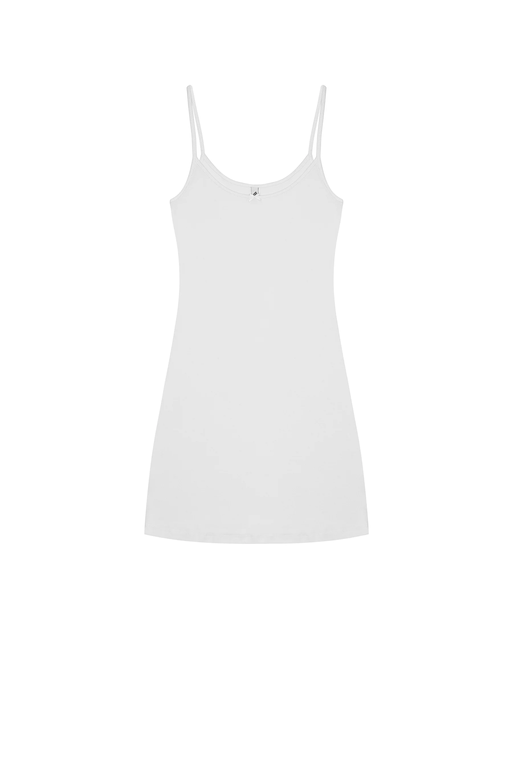 The Tank Dress: White Cotton Jersey - Image 3