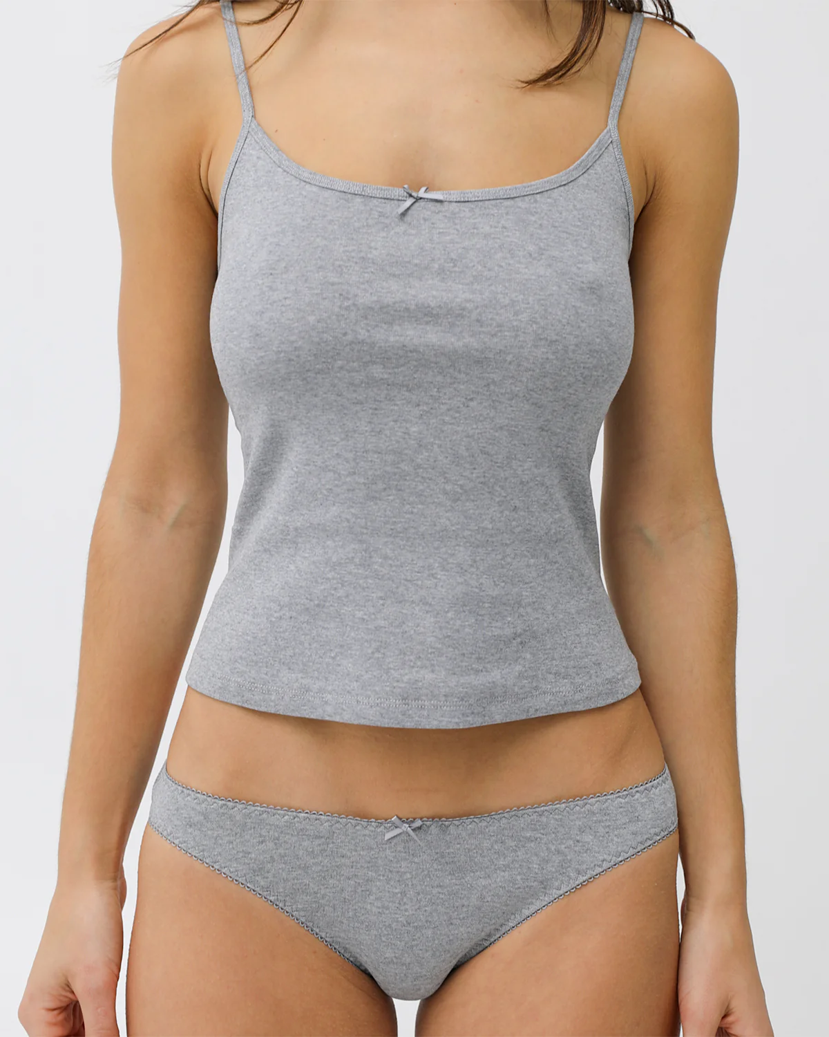 The Tank 2 Pack: Cotton Jersey Baby Pink & Grey - Image 5