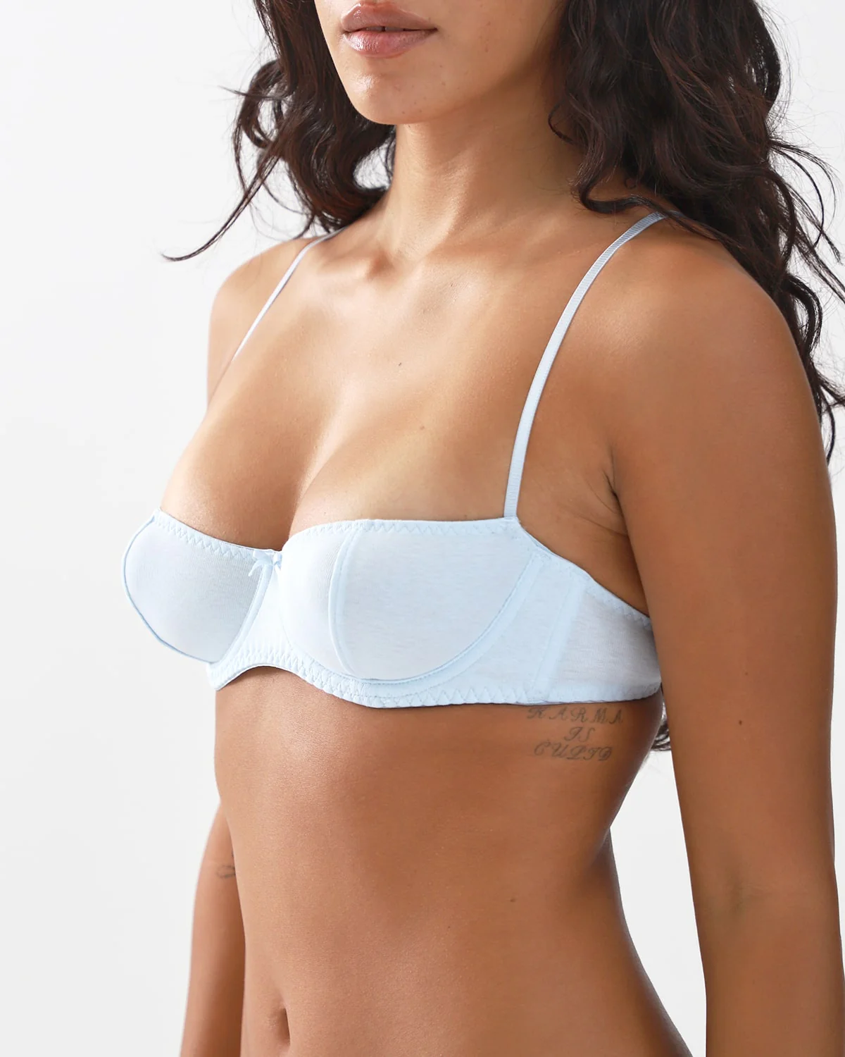 The Teacup: Sky Blue Cotton Jersey - Image 5