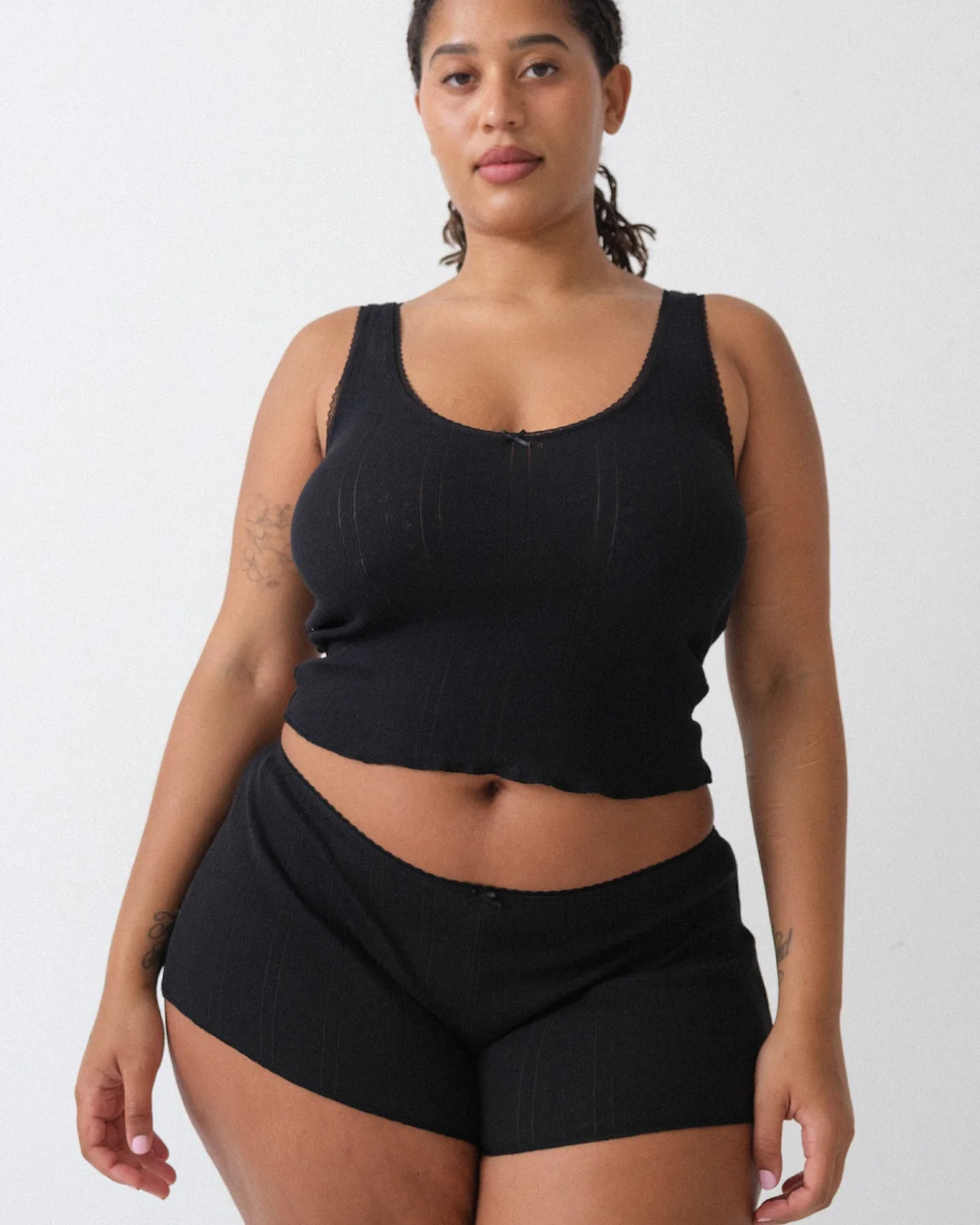 The Teeny Tiny Short: Black Pointelle - Image 7