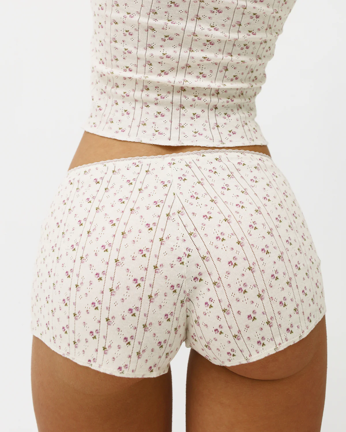 The Teeny Tiny Short: English Rose Pointelle - Image 4