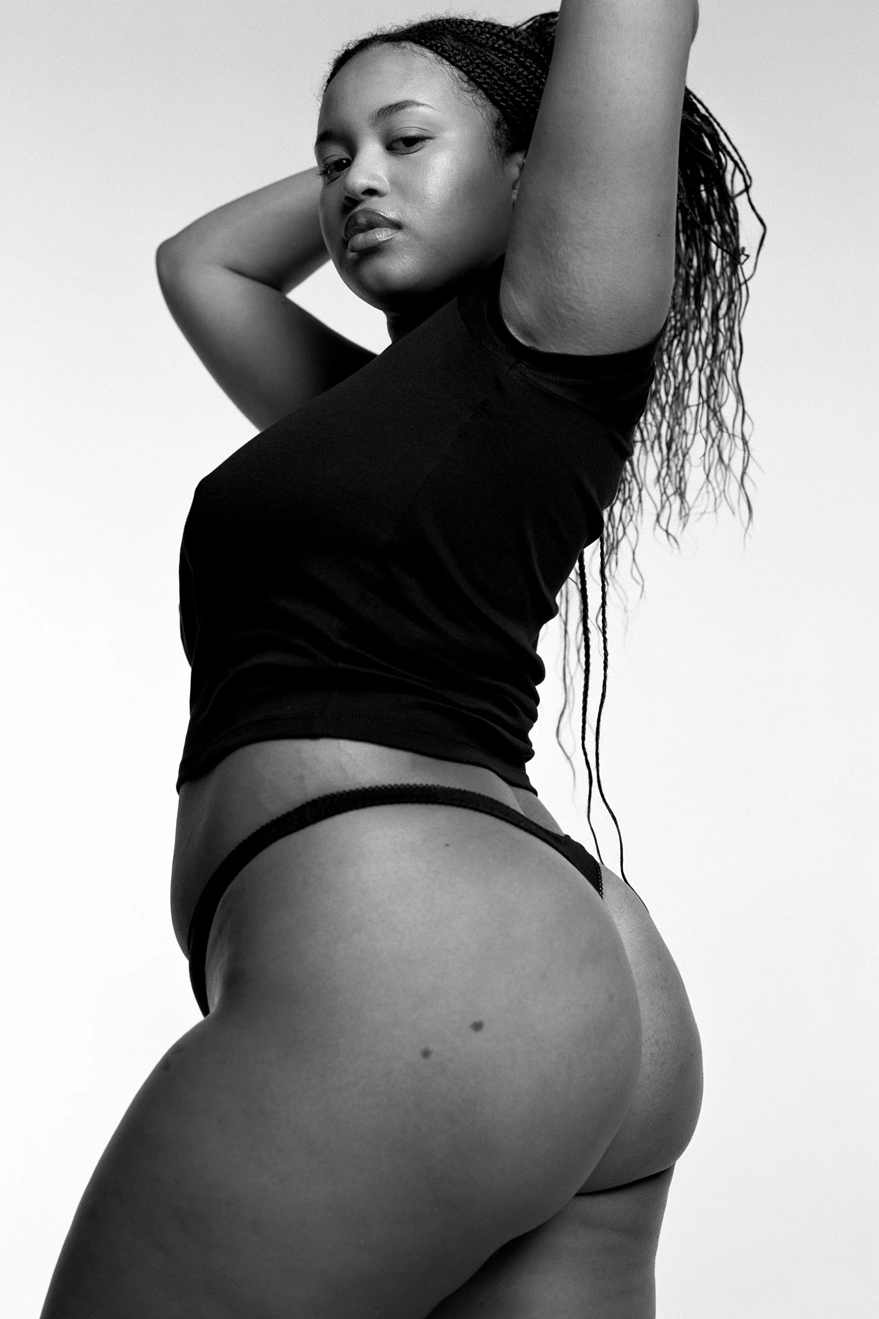 The Thong 3 Pack: Cotton Jersey Black - Image 4