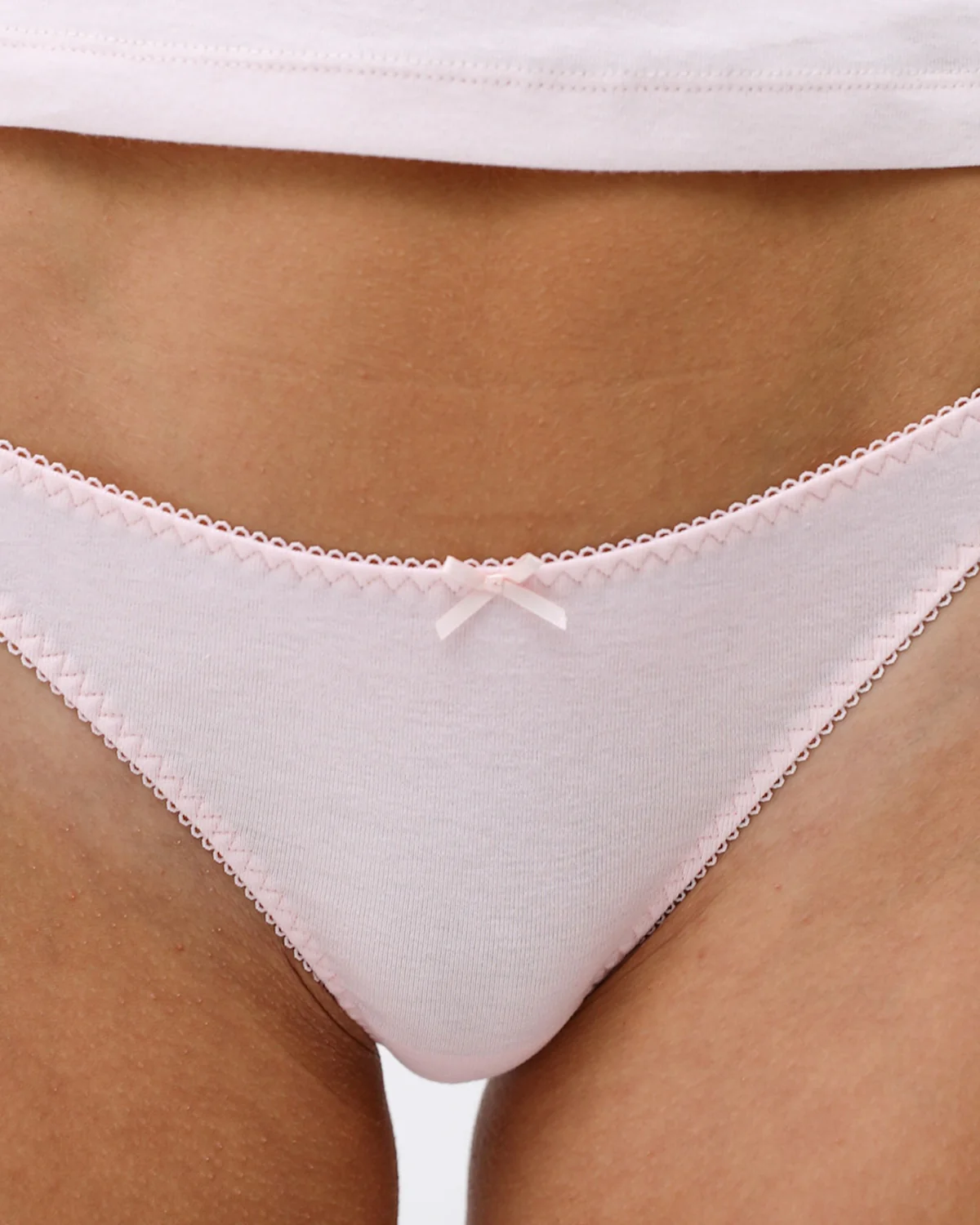 The Thong: Baby Pink Cotton Jersey - Image 6