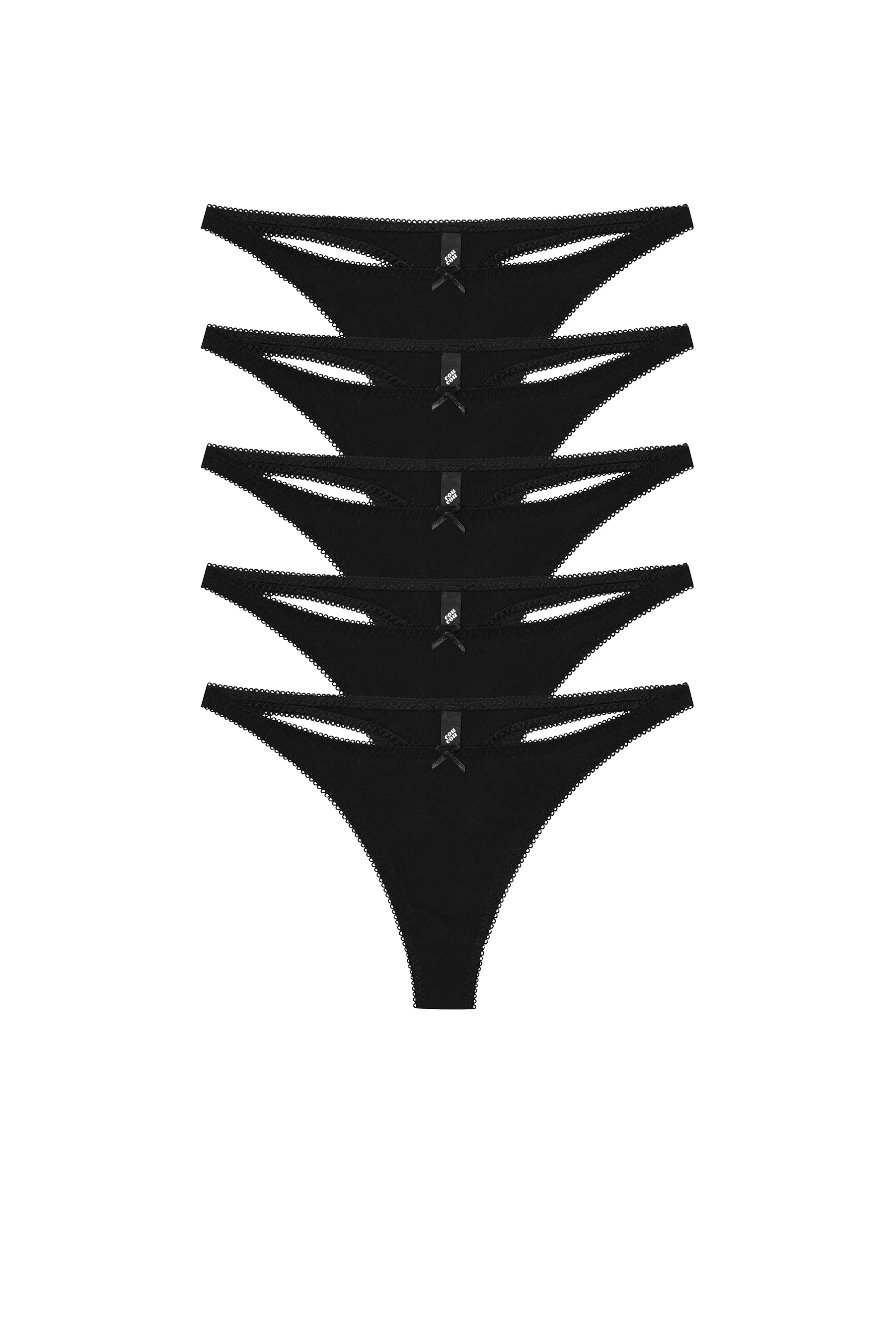 The Thong 5 Pack: Cotton Jersey - Image 3