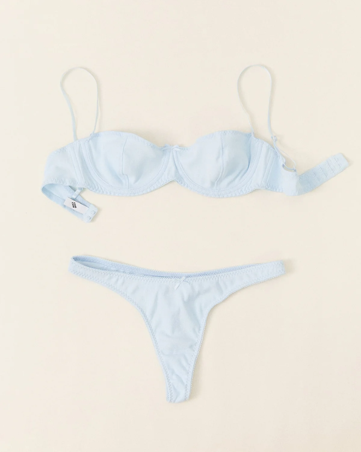 The Thong: Sky Blue Cotton Jersey - Image 7