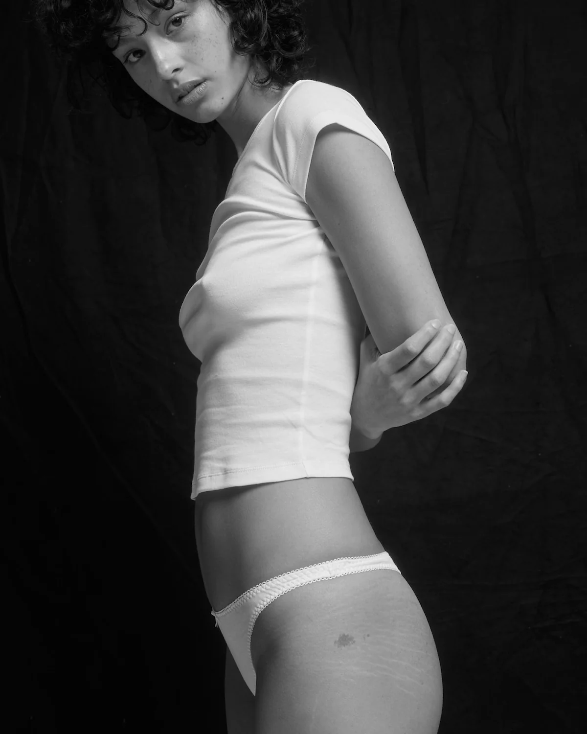The Thong: White Cotton Jersey - Image 6