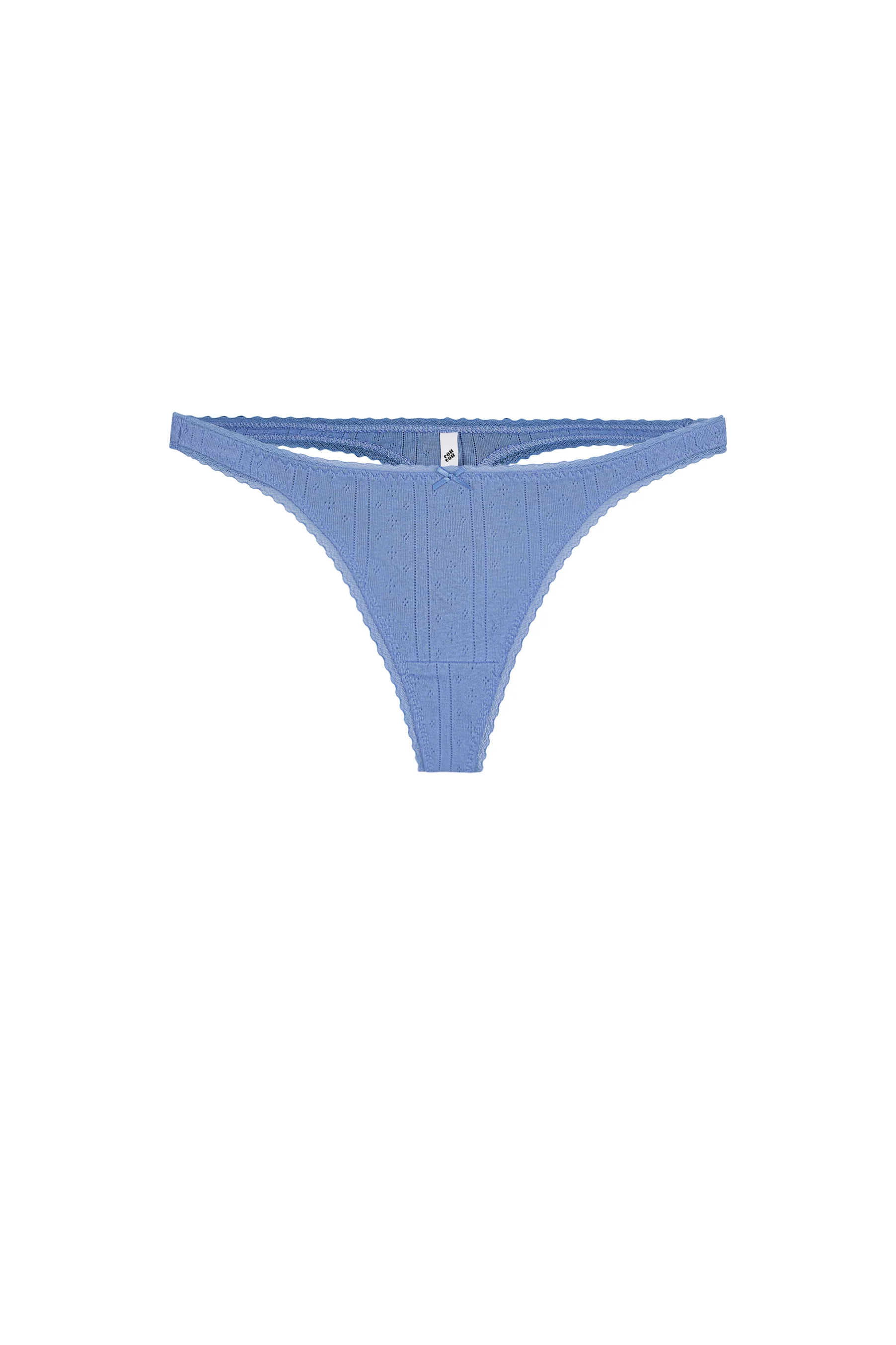 The Thong: French Blue Pointelle - Image 3
