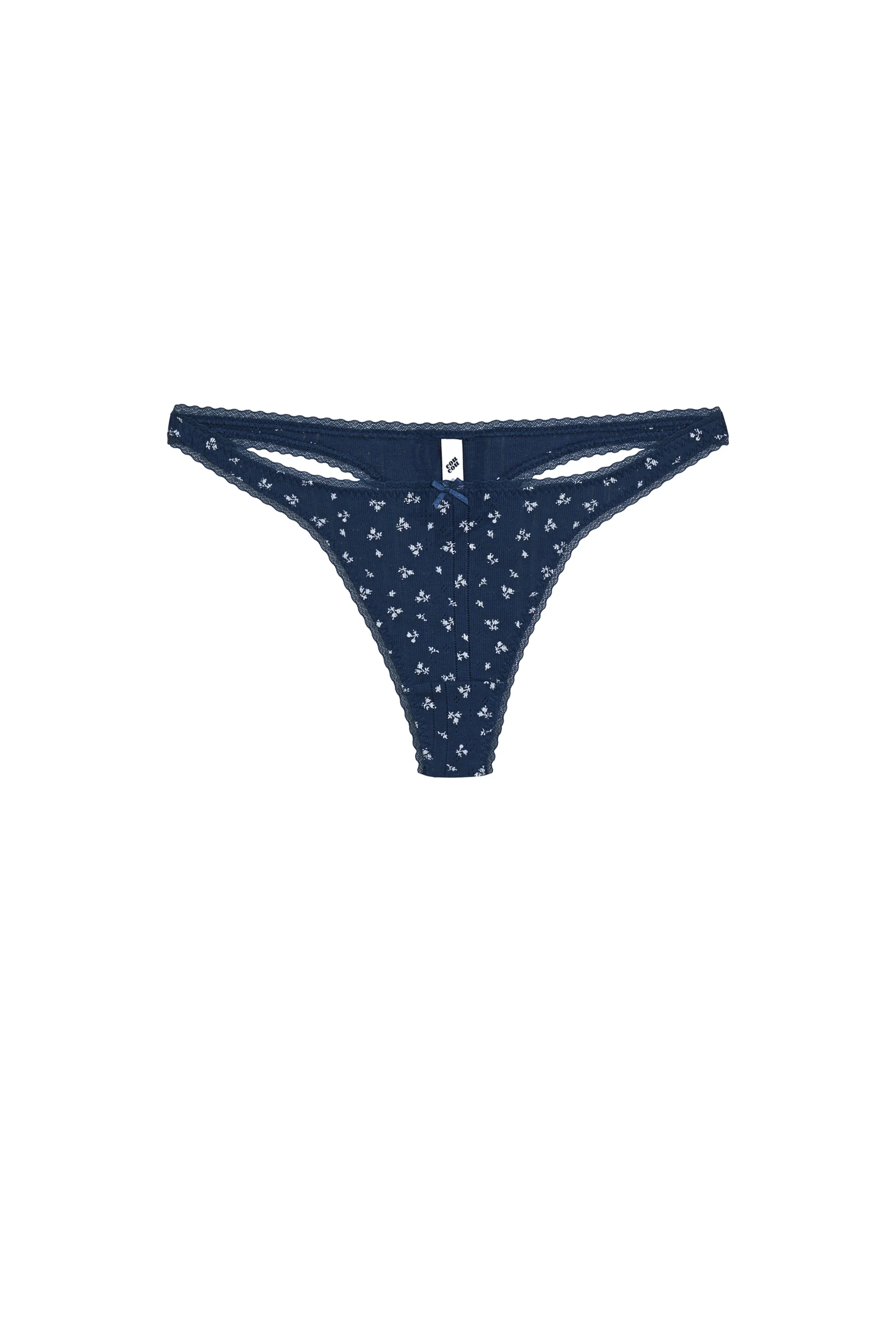 The Thong: Midnight Fields Pointelle - Image 3