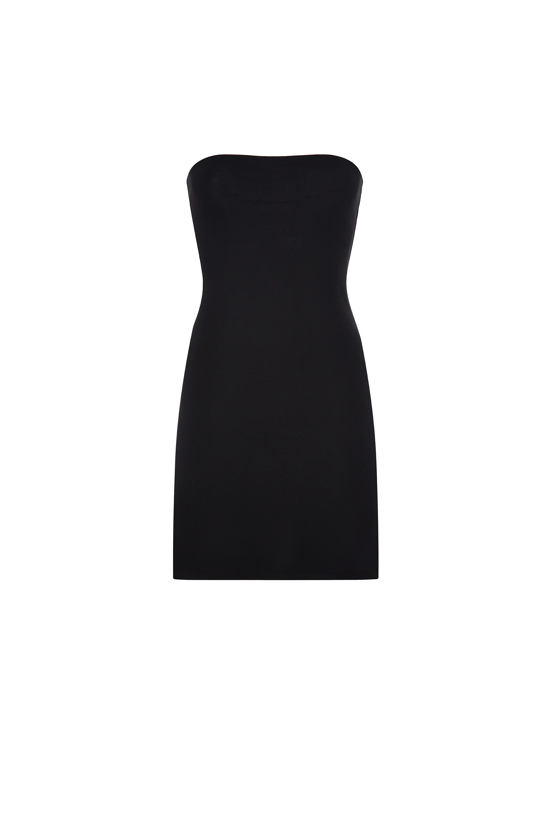 The Tube Dress: Black Cotton Jersey - Image 3