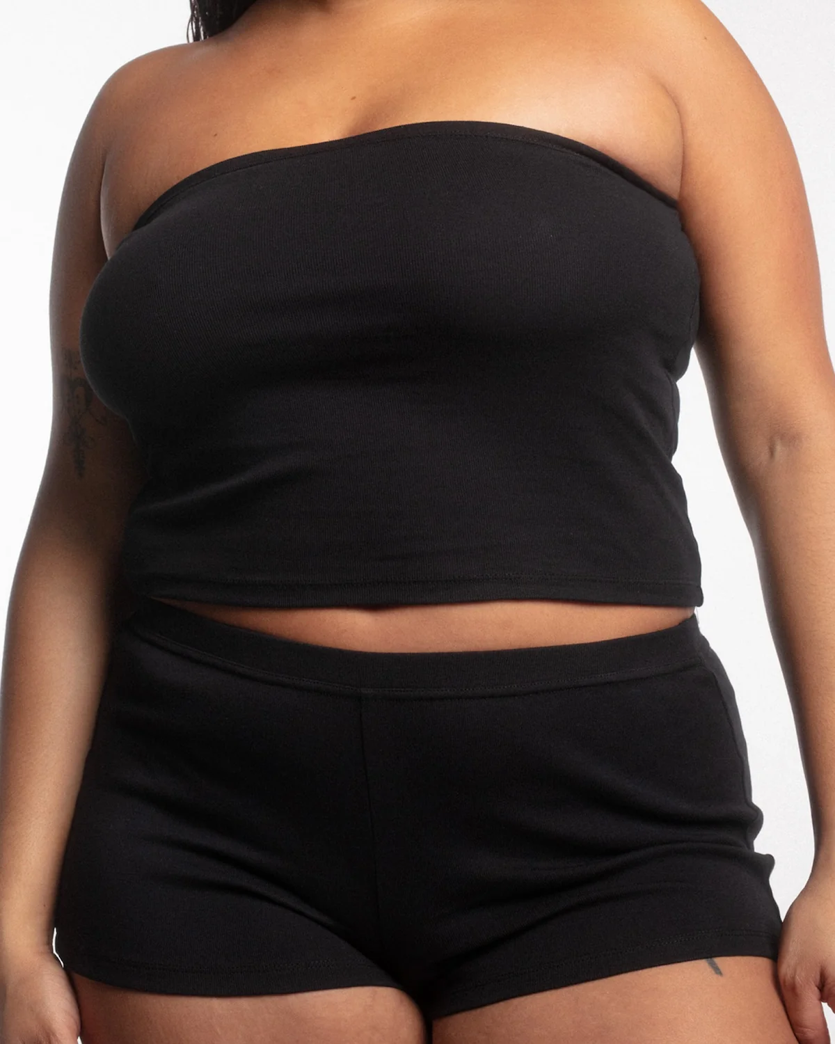 The Tube Top: Black Cotton Jersey - Image 7